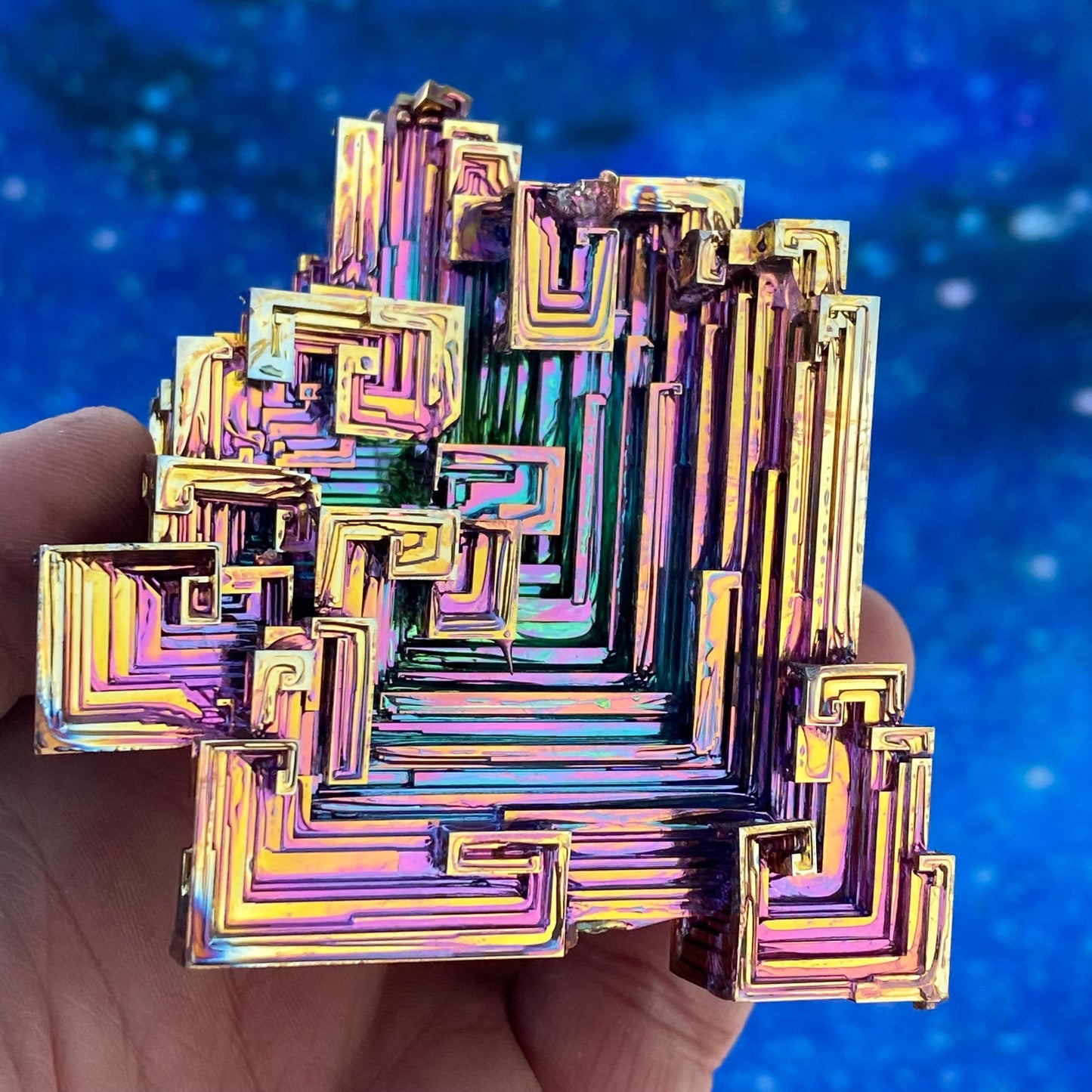 11 Ounce / 310 Gram Rainbow Bismuth Crystal - C42