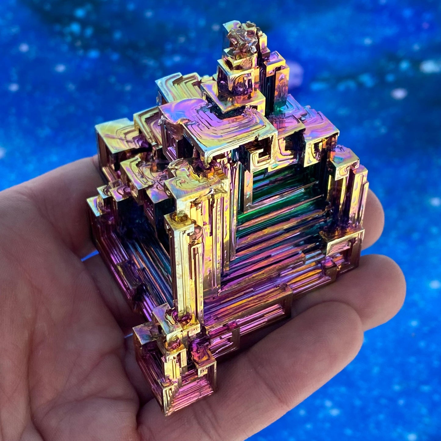 11 Ounce / 310 Gram Rainbow Bismuth Crystal - C42
