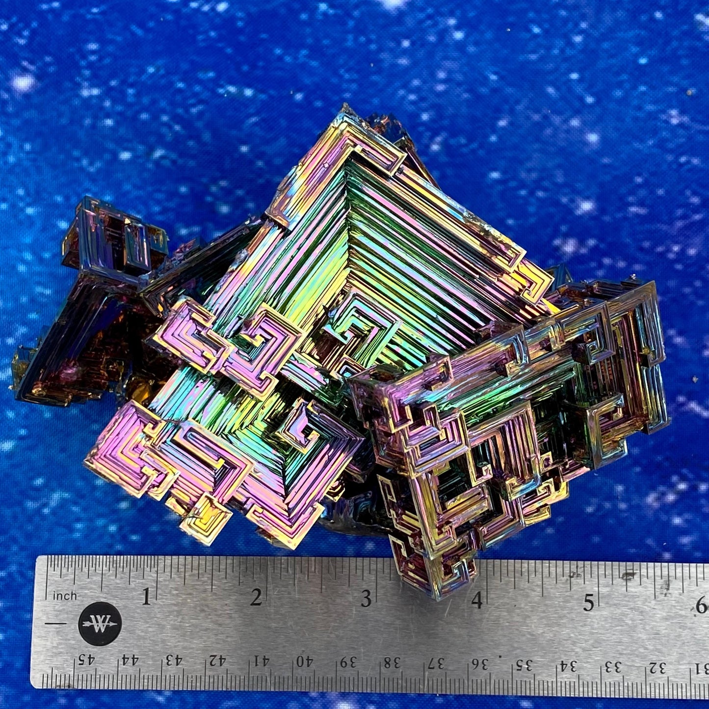 3.2 Pound / 51 Ounce Rainbow Bismuth Crystal - E39