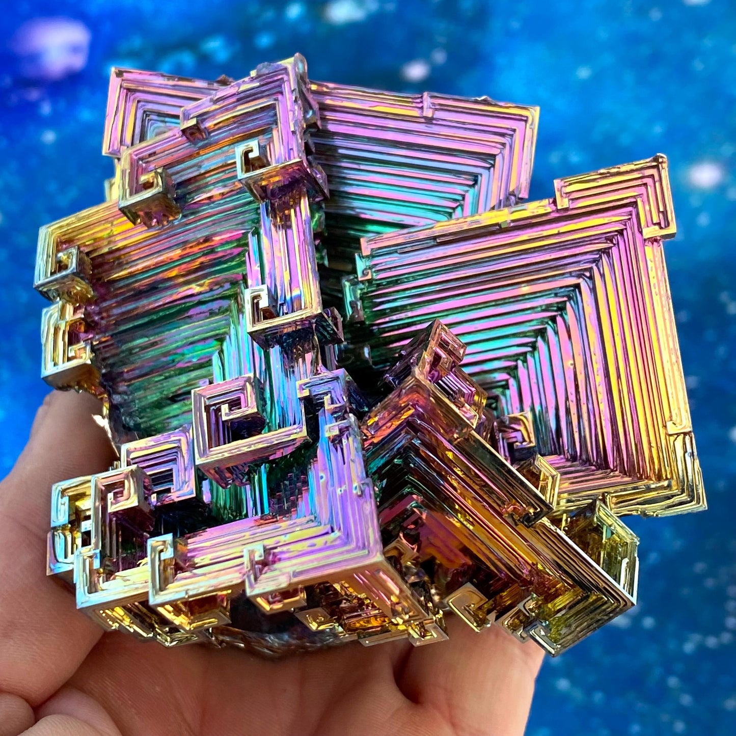 1.9 Pound / 30 Ounce Rainbow Bismuth Crystal - E36