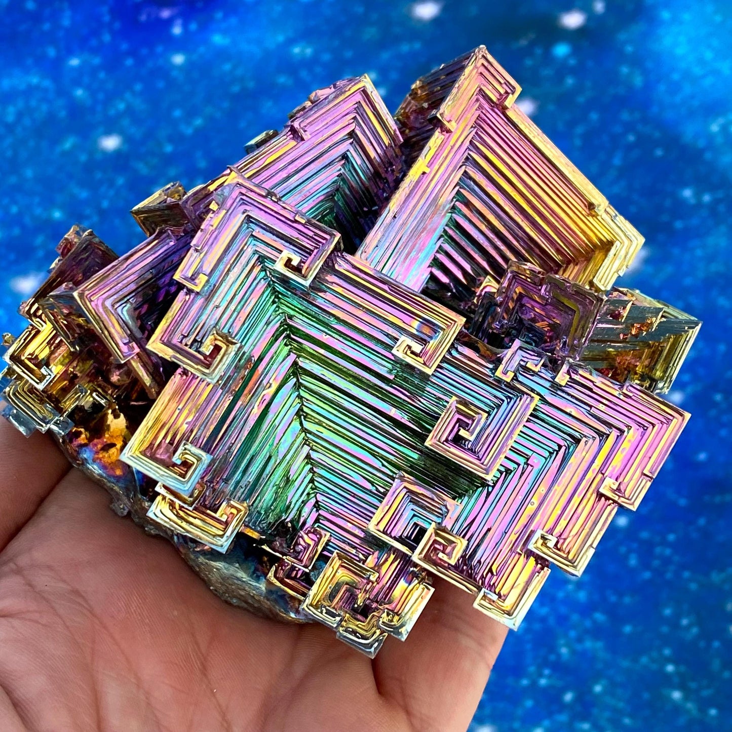 1.9 Pound / 30 Ounce Rainbow Bismuth Crystal - E36