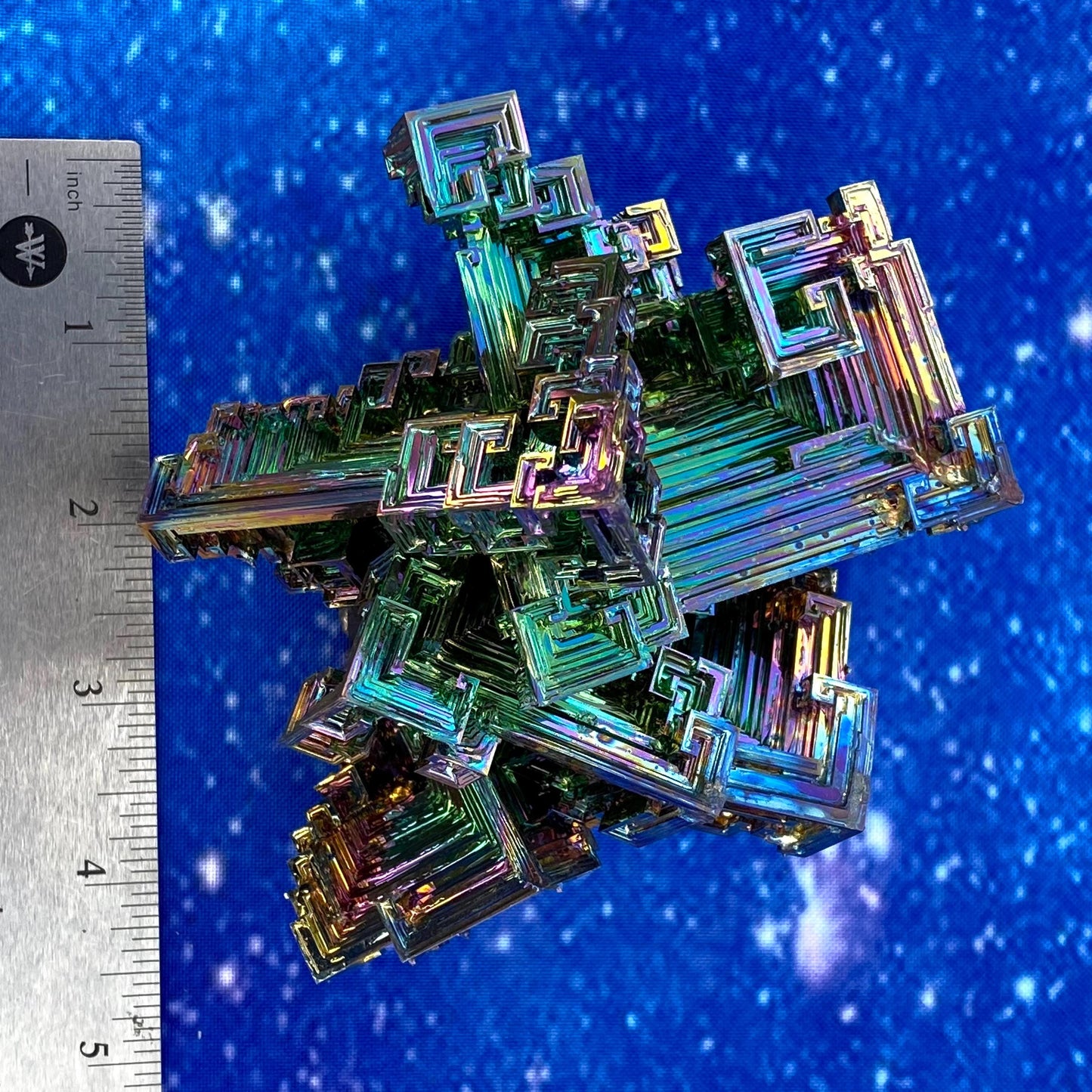2 Pound / 32 Ounce Rainbow Bismuth Crystal - E34