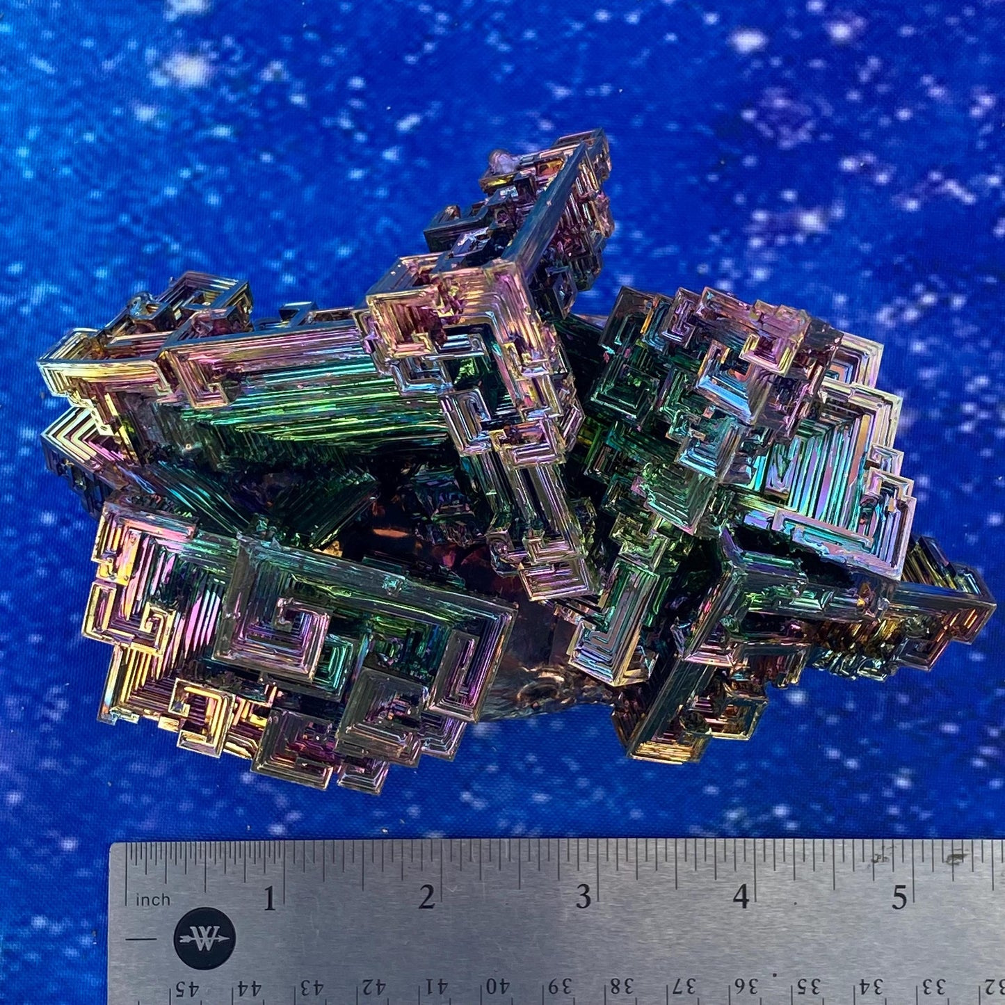 3.1 Pound / 50 Ounce Rainbow Bismuth Crystal - E46