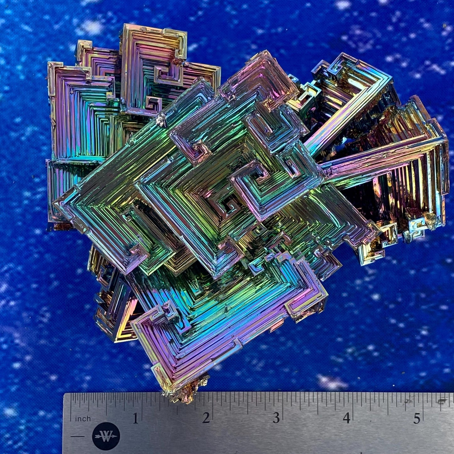 3.3 Pound / 53 Ounce Rainbow Bismuth Crystal - E45