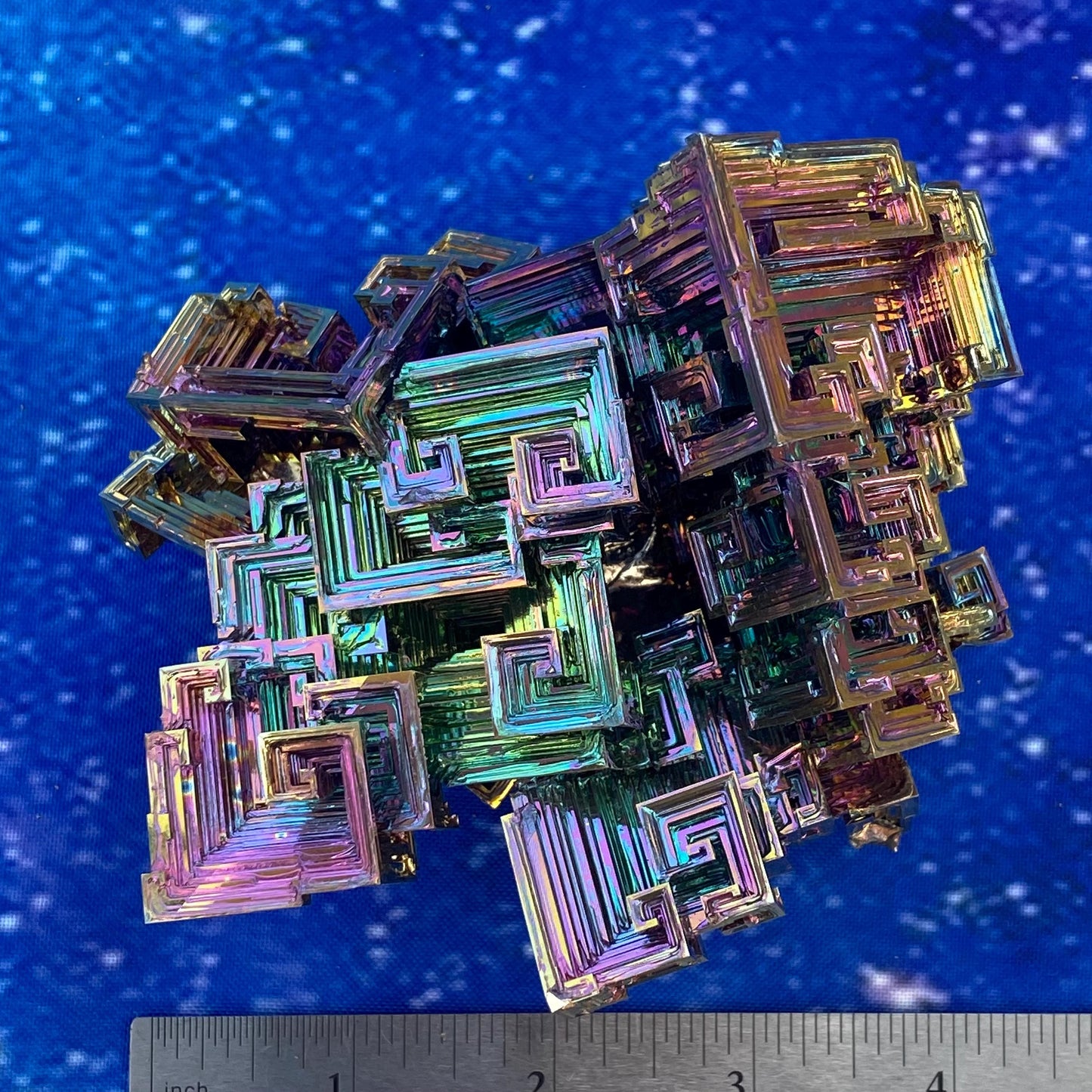 2.4 Pound / 38 Ounce Rainbow Bismuth Crystal - E44