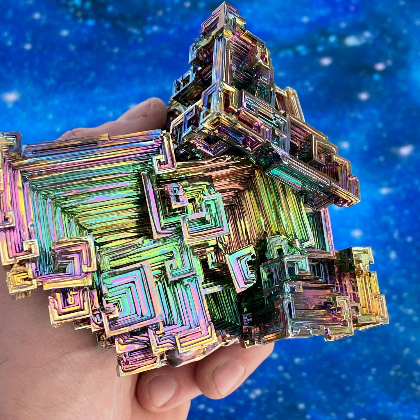 2.6 Pound / 42 Ounce Rainbow Bismuth Crystal - E42