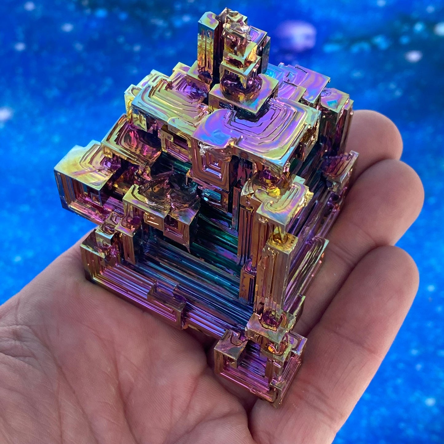 11 Ounce / 310 Gram Rainbow Bismuth Crystal - C42