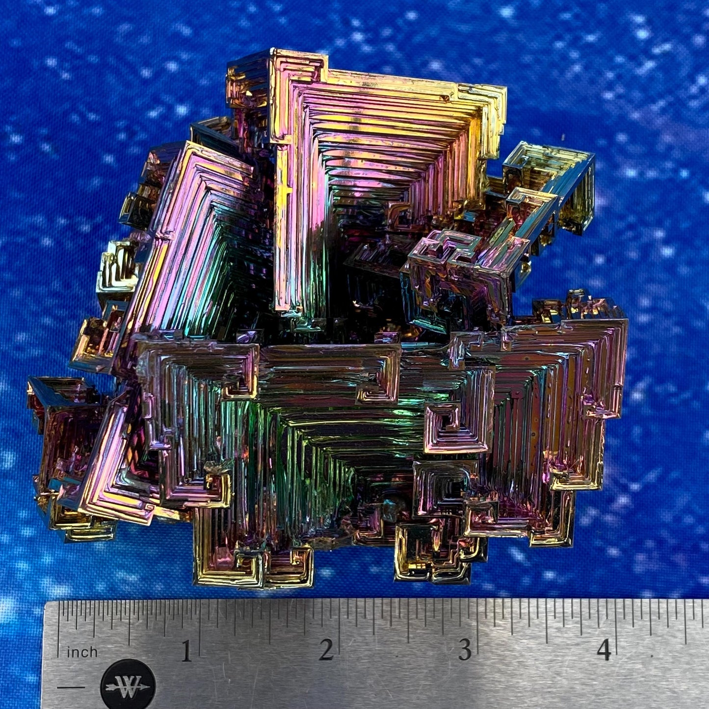 1.9 Pound / 30 Ounce Rainbow Bismuth Crystal - E36