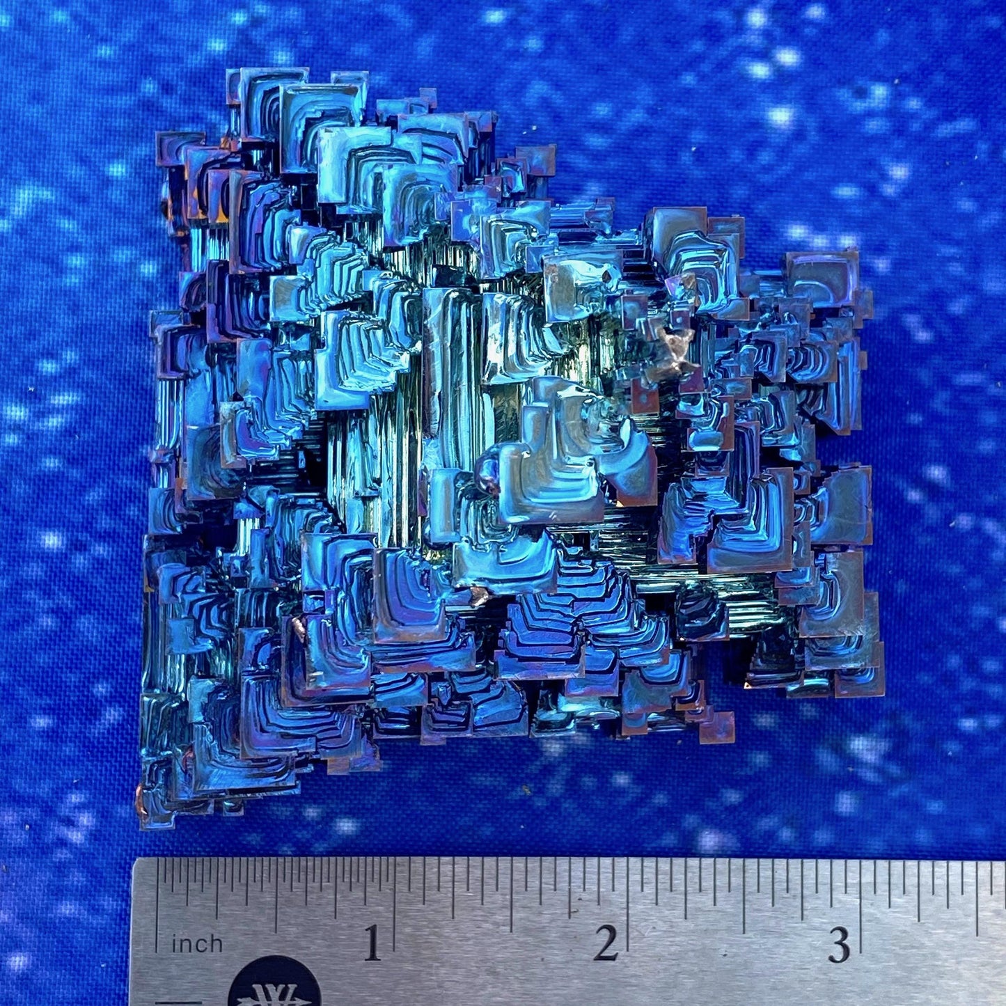 13.5 Ounce / 383 Gram Blue Bismuth Crystal - C44