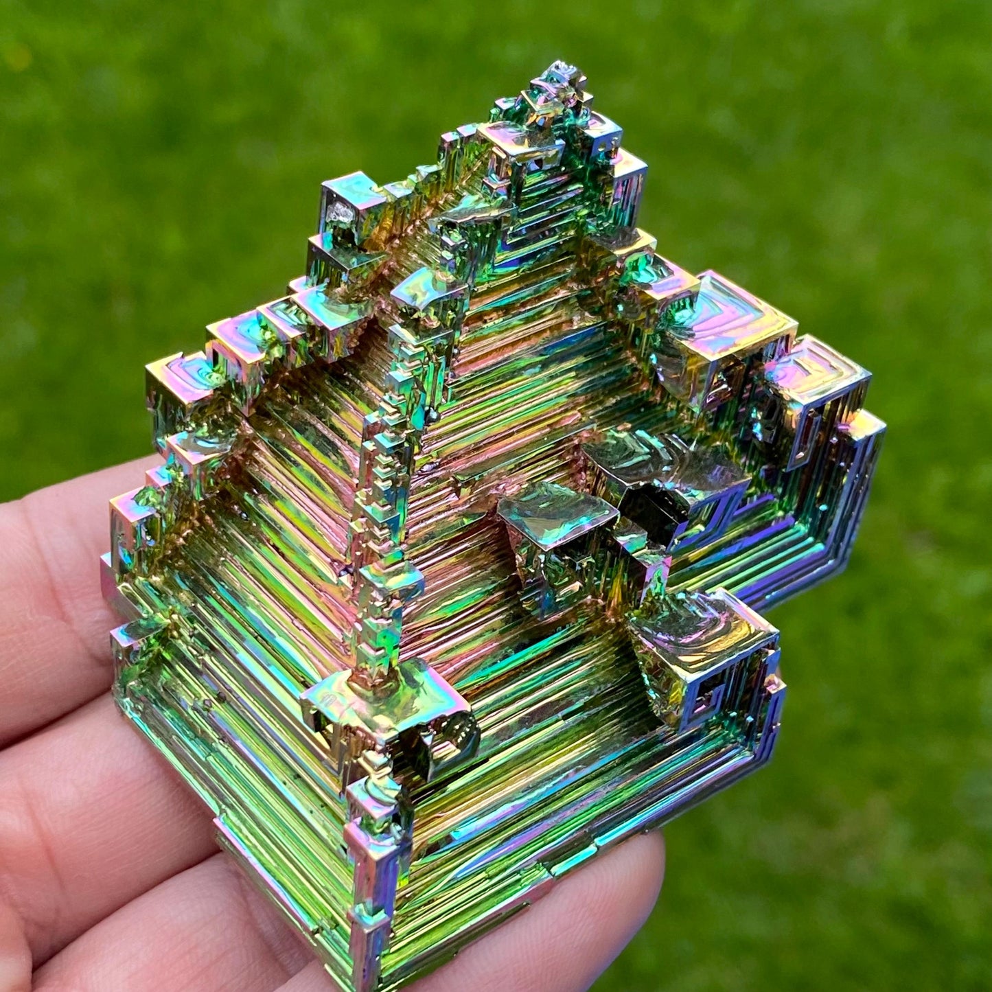 5.8 Ounce / 164 Gram Rainbow Bismuth Crystal - A42