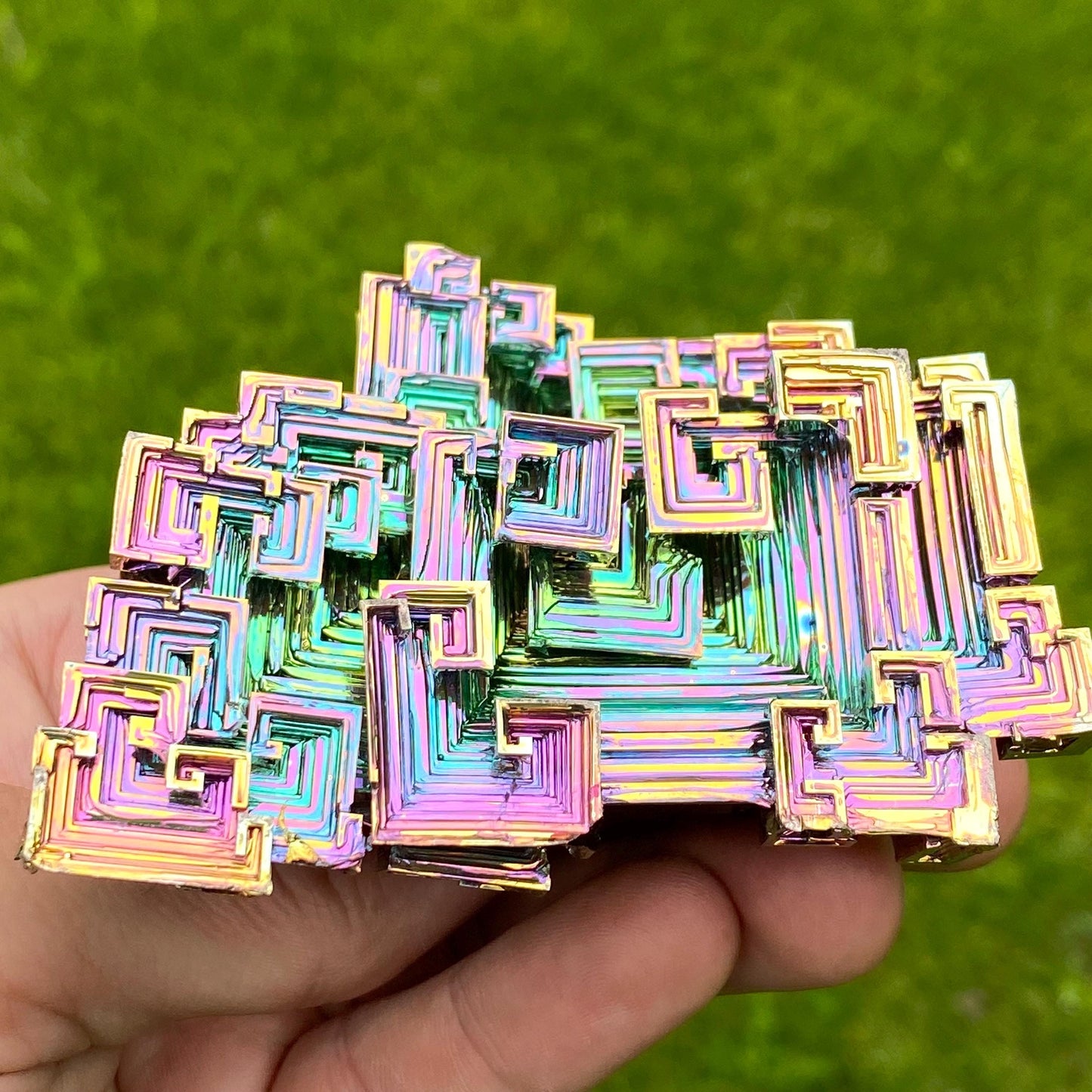 13.7 Ounce / 389 Gram Rainbow Bismuth Crystal - C46