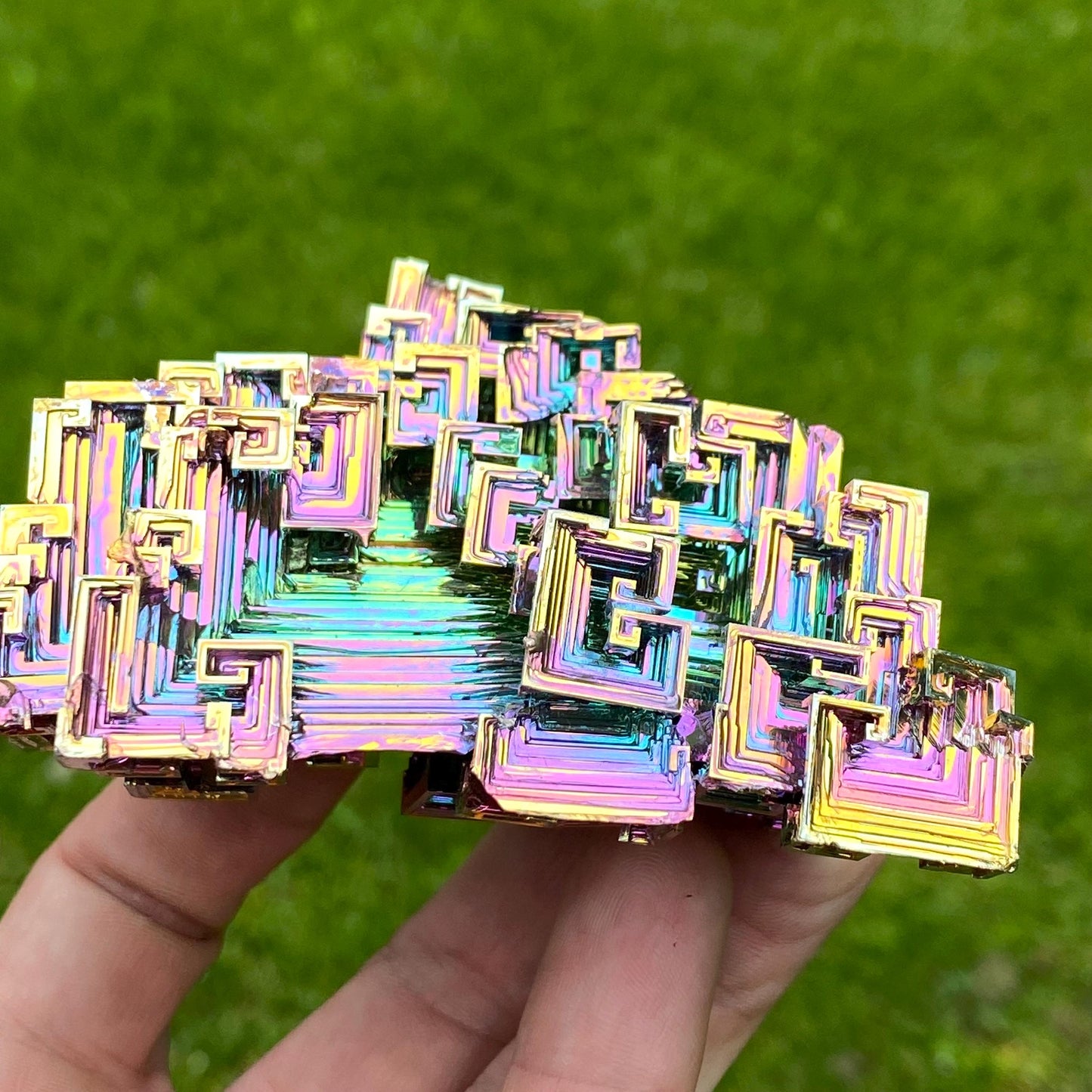 13.7 Ounce / 389 Gram Rainbow Bismuth Crystal - C46