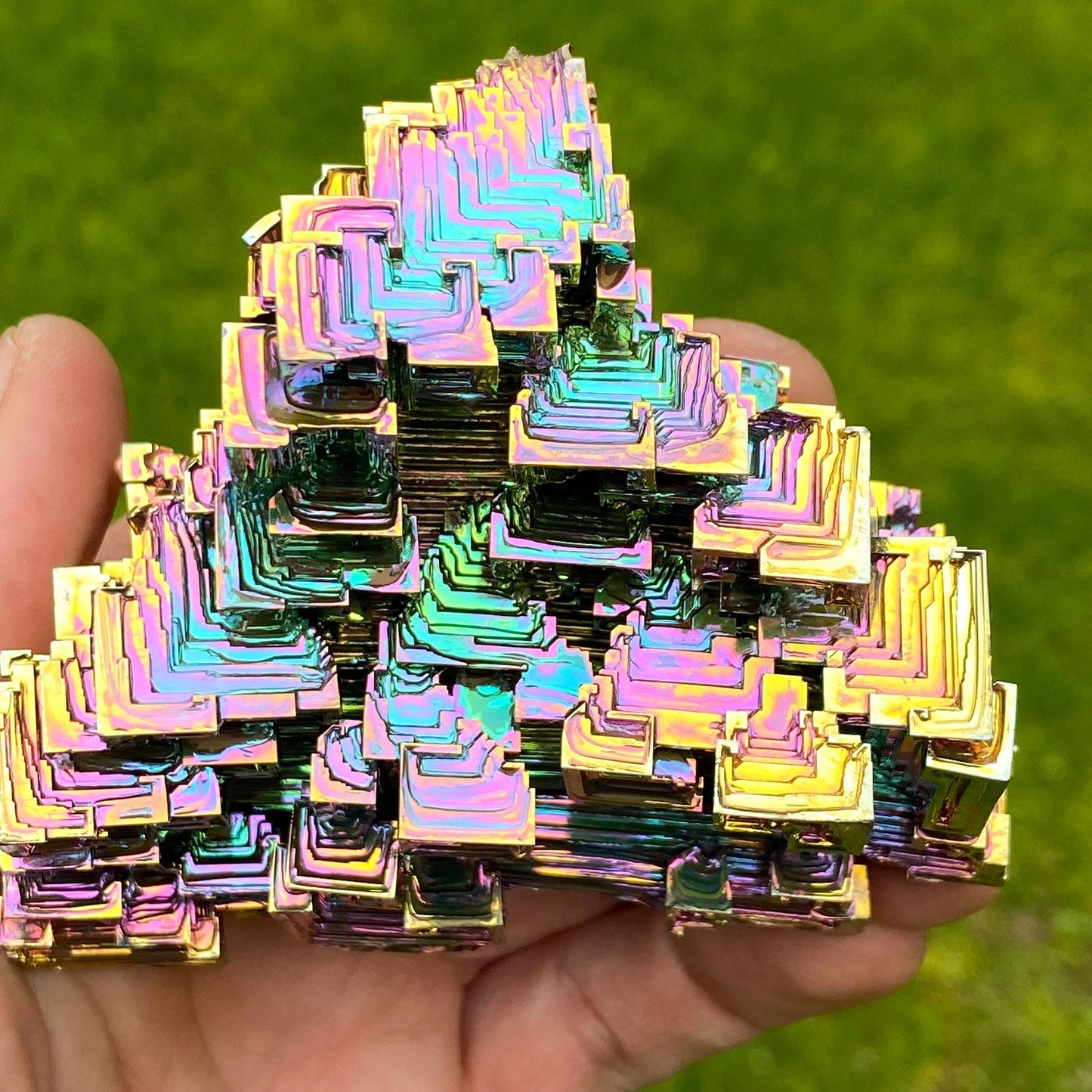 13.7 Ounce / 389 Gram Rainbow Bismuth Crystal - C46