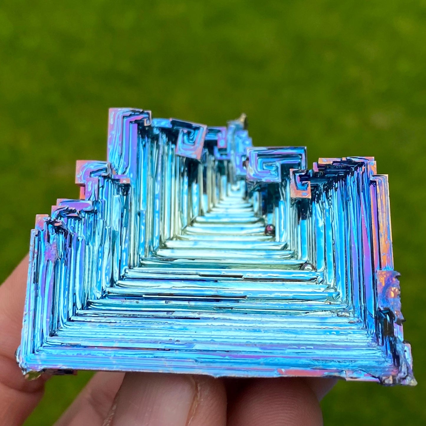5.7 Ounce / 162 Gram Blue Bismuth Crystal - A43