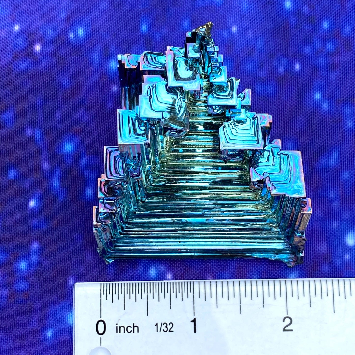 5.7 Ounce / 162 Gram Blue Bismuth Crystal - A43