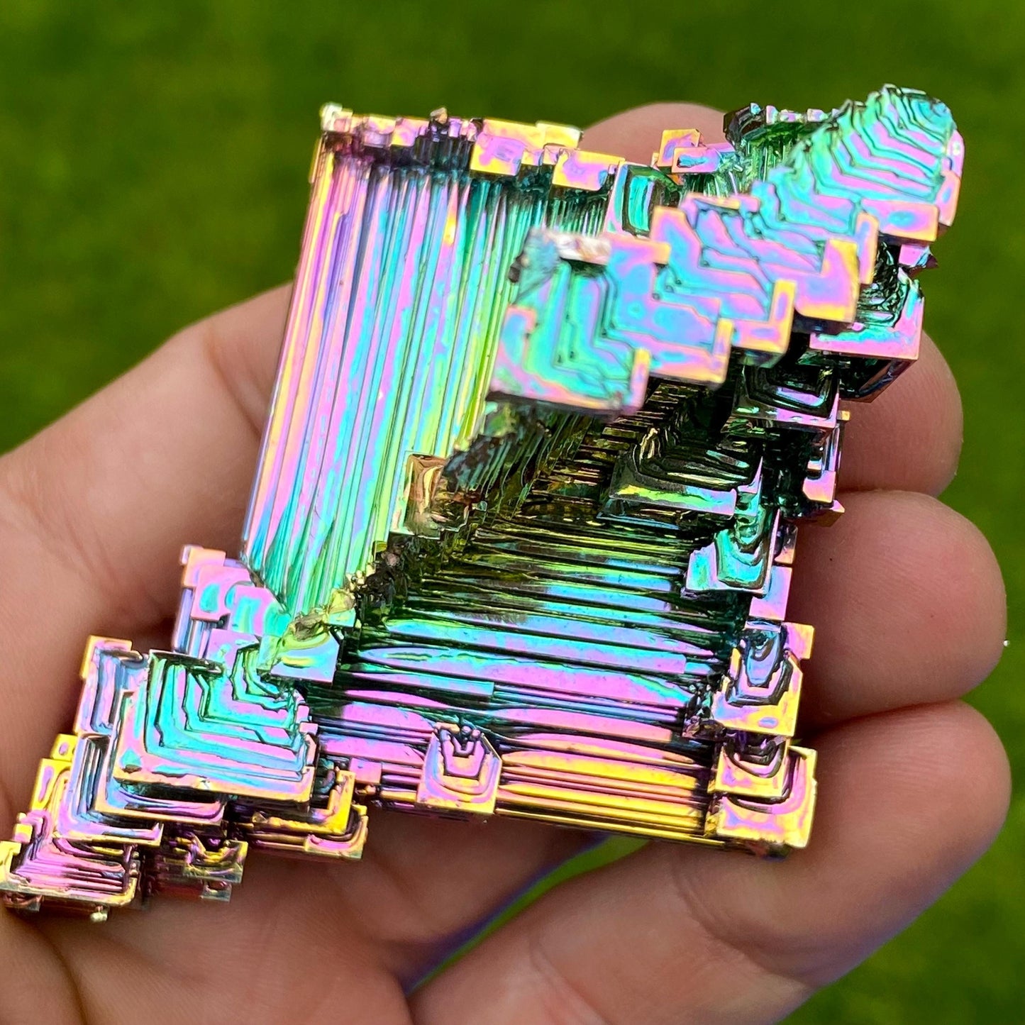 5.3 Ounce / 151 Gram Rainbow Bismuth Crystal - A45