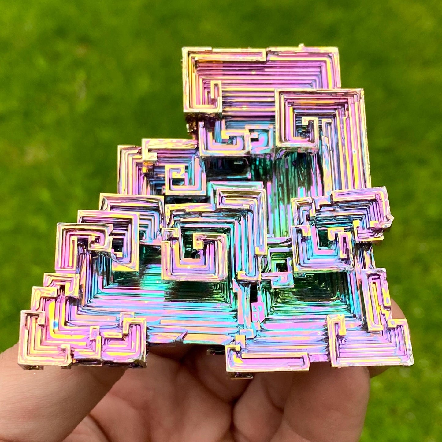8.7 Ounce / 245 Gram Rainbow Bismuth Crystal - B57