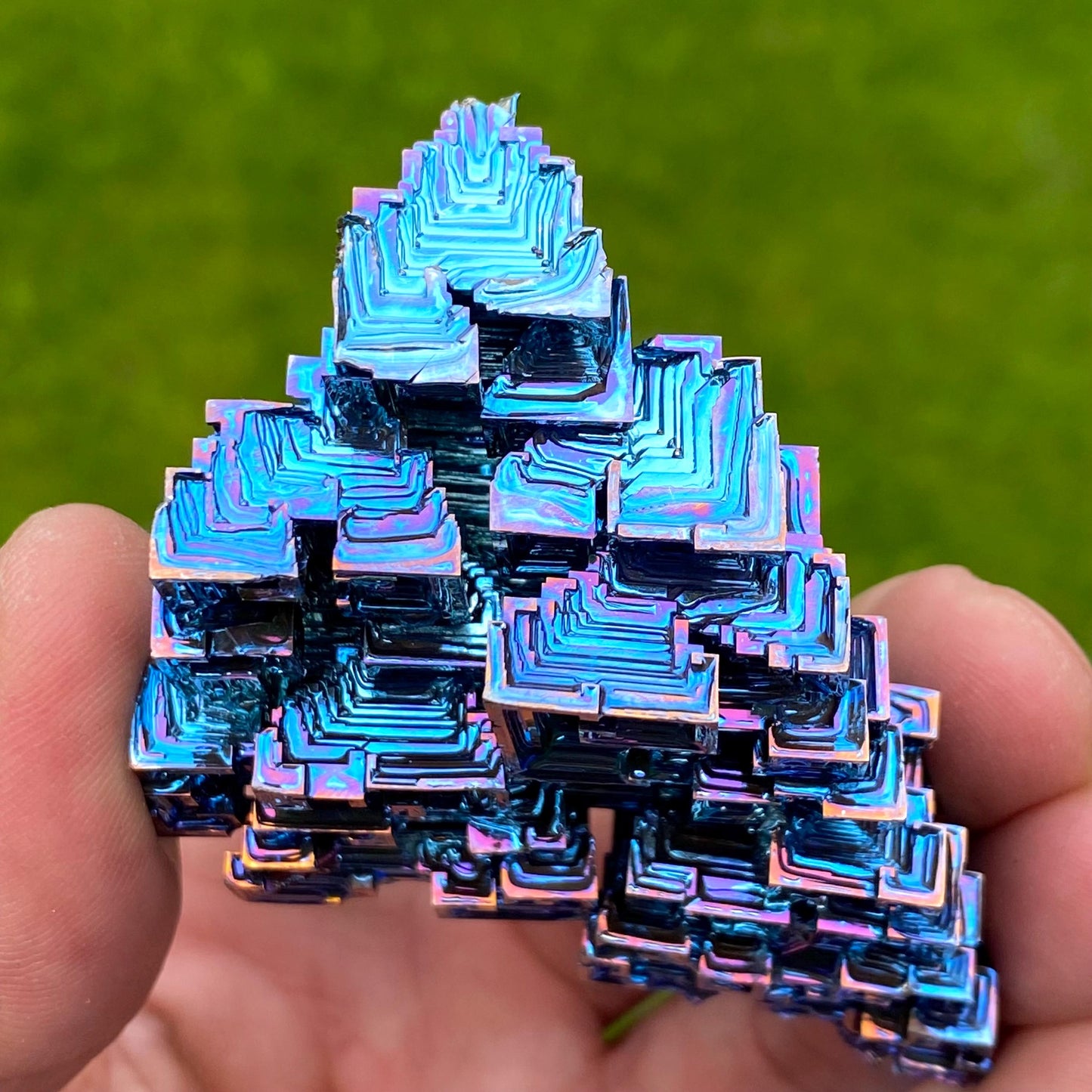 4.8 Ounce / 135 Gram Blue Bismuth Crystal - A46