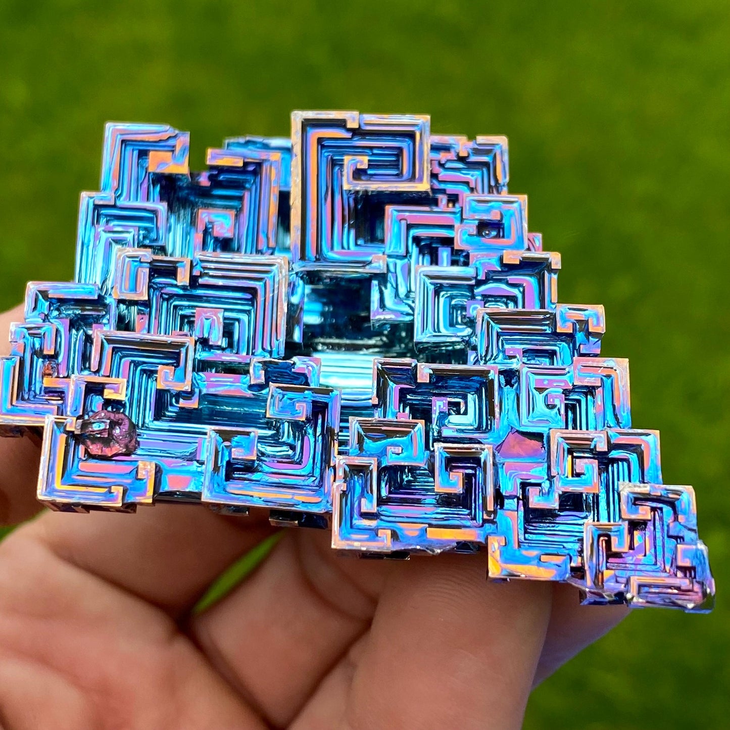 4.8 Ounce / 135 Gram Blue Bismuth Crystal - A46