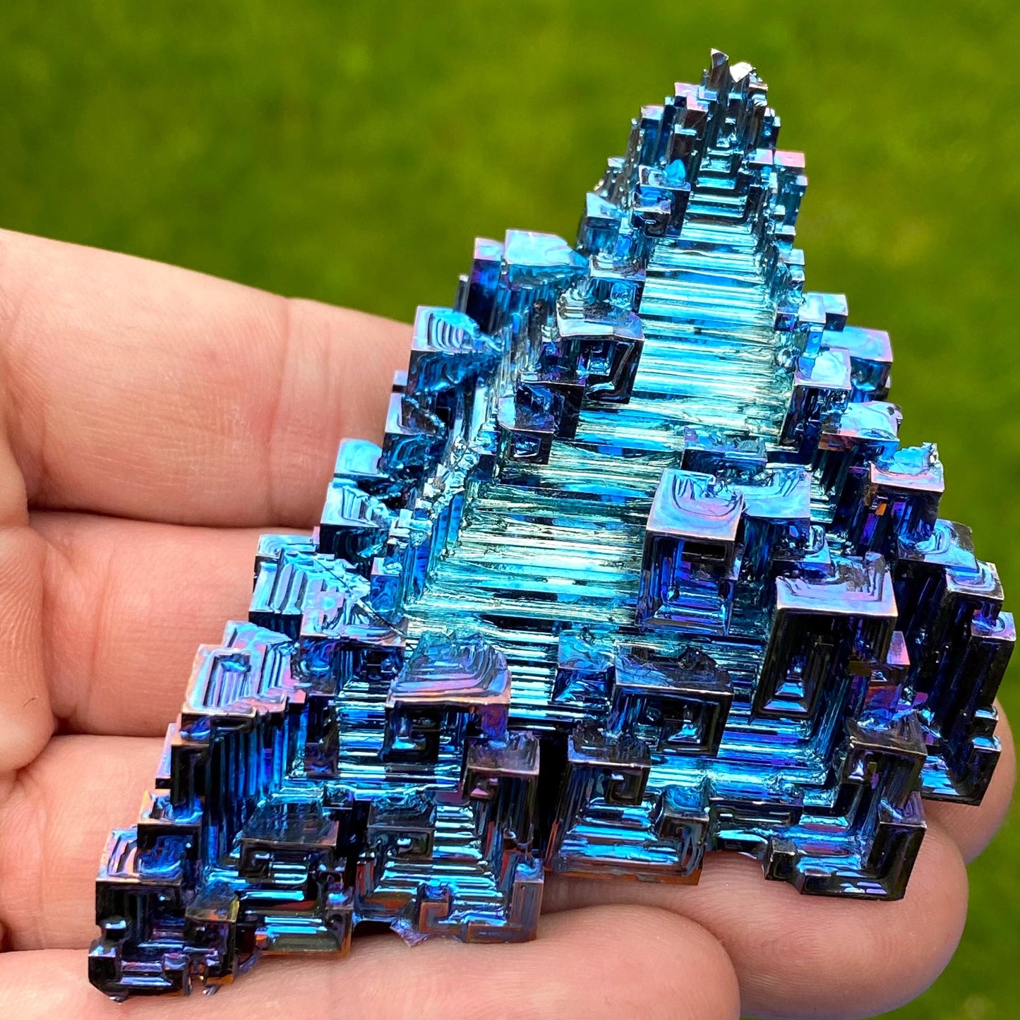4.8 Ounce / 135 Gram Blue Bismuth Crystal - A46