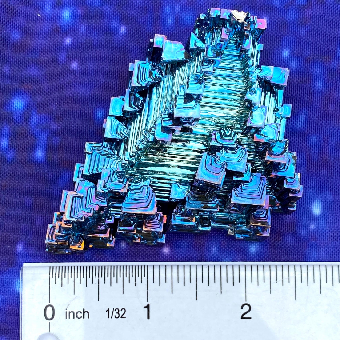 4.8 Ounce / 135 Gram Blue Bismuth Crystal - A46