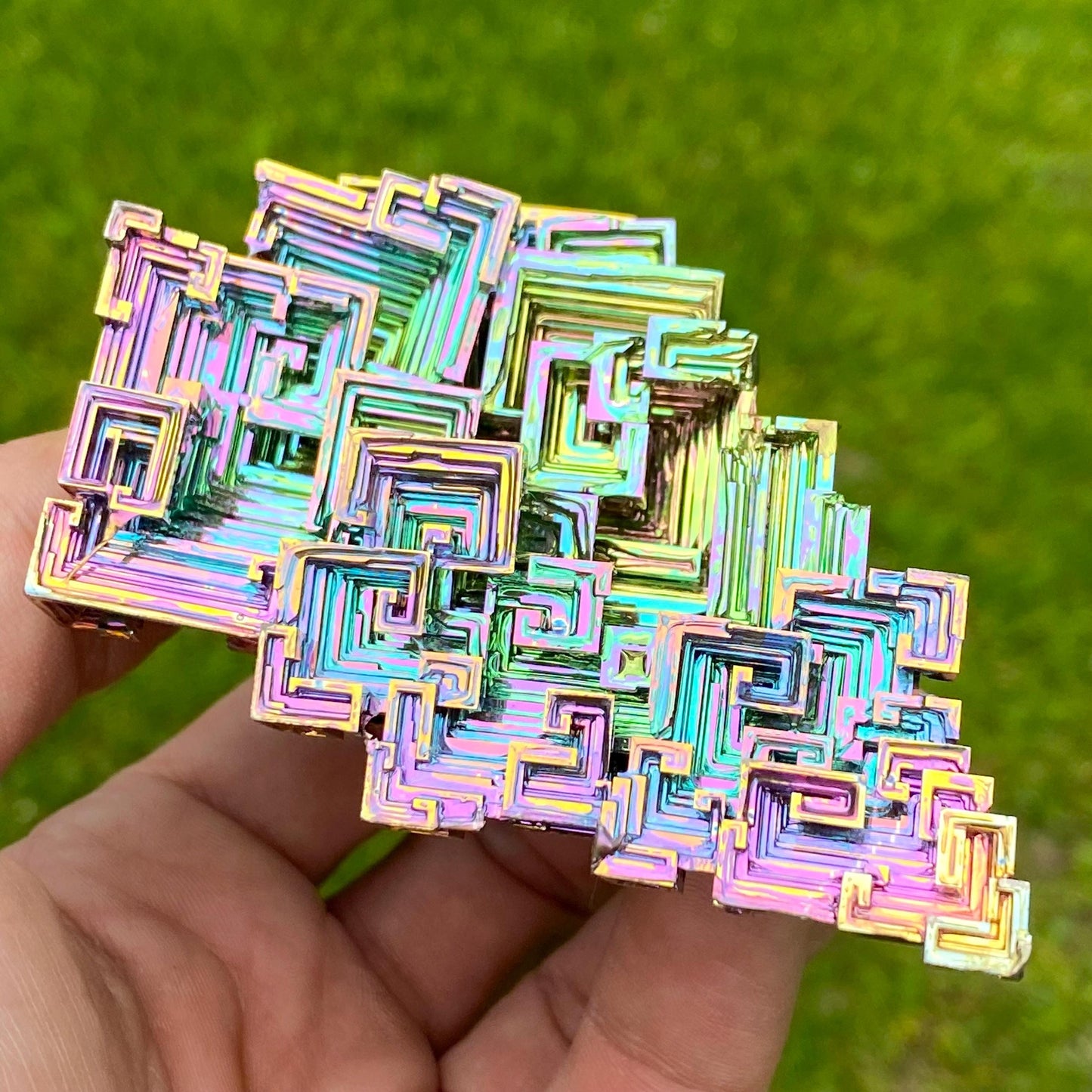 9.5 Ounce / 269 Gram Rainbow Bismuth Crystal - B59