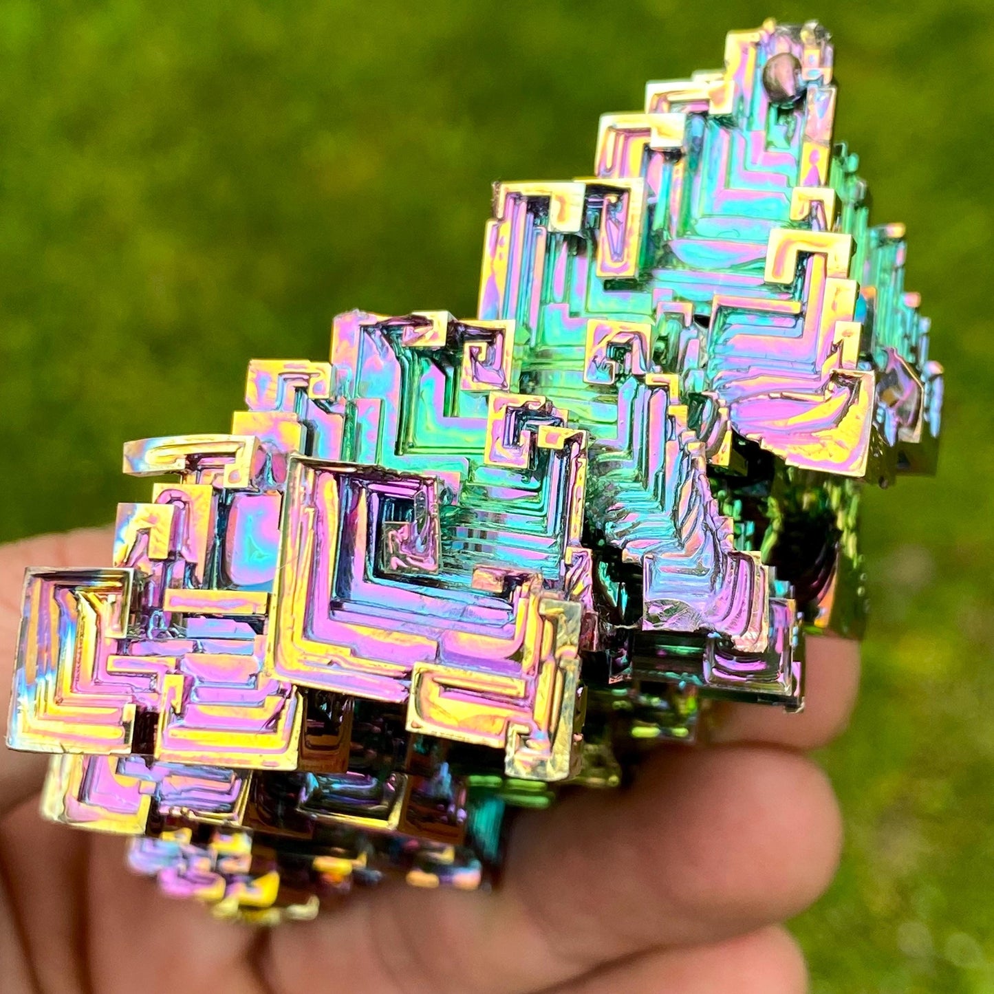 9.5 Ounce / 269 Gram Rainbow Bismuth Crystal - B59