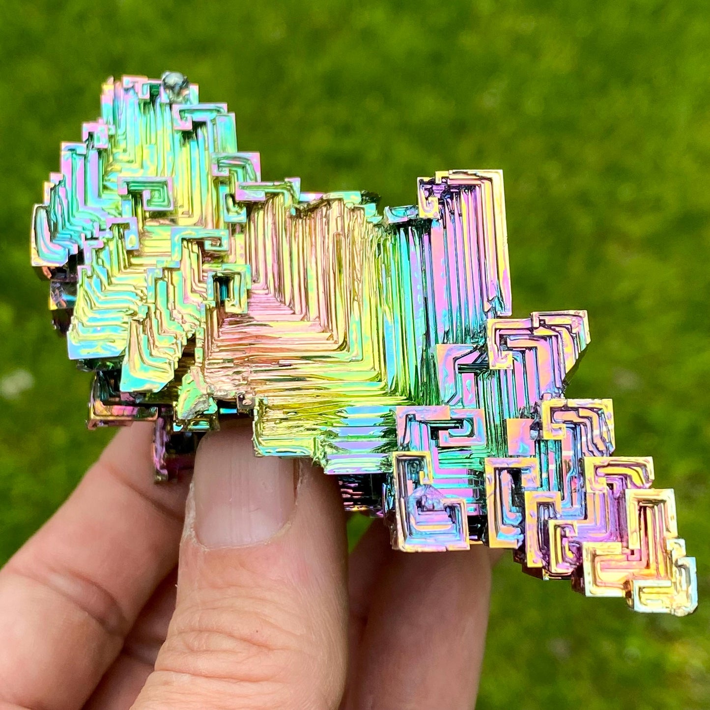 9.5 Ounce / 269 Gram Rainbow Bismuth Crystal - B59