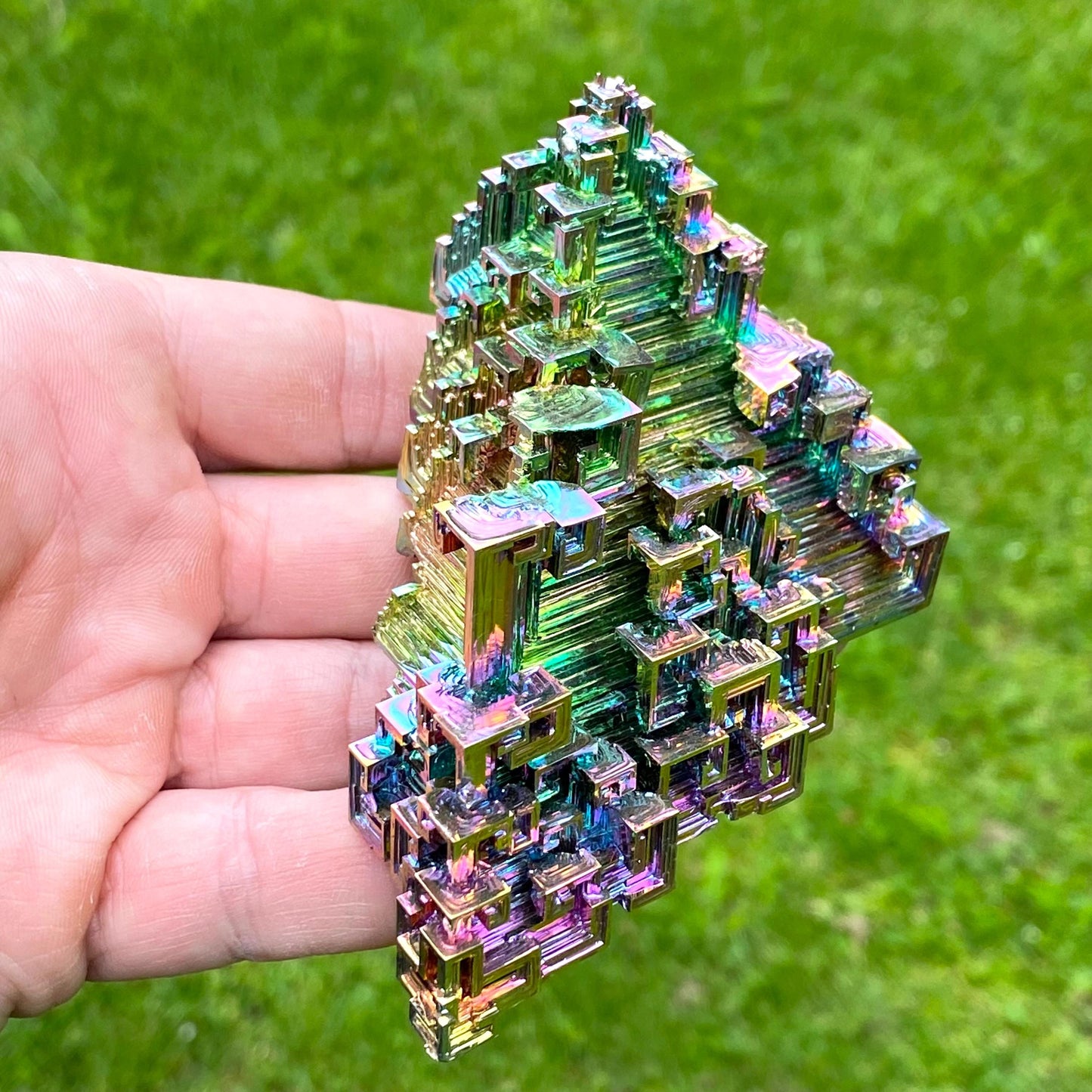 9.5 Ounce / 269 Gram Rainbow Bismuth Crystal - B59