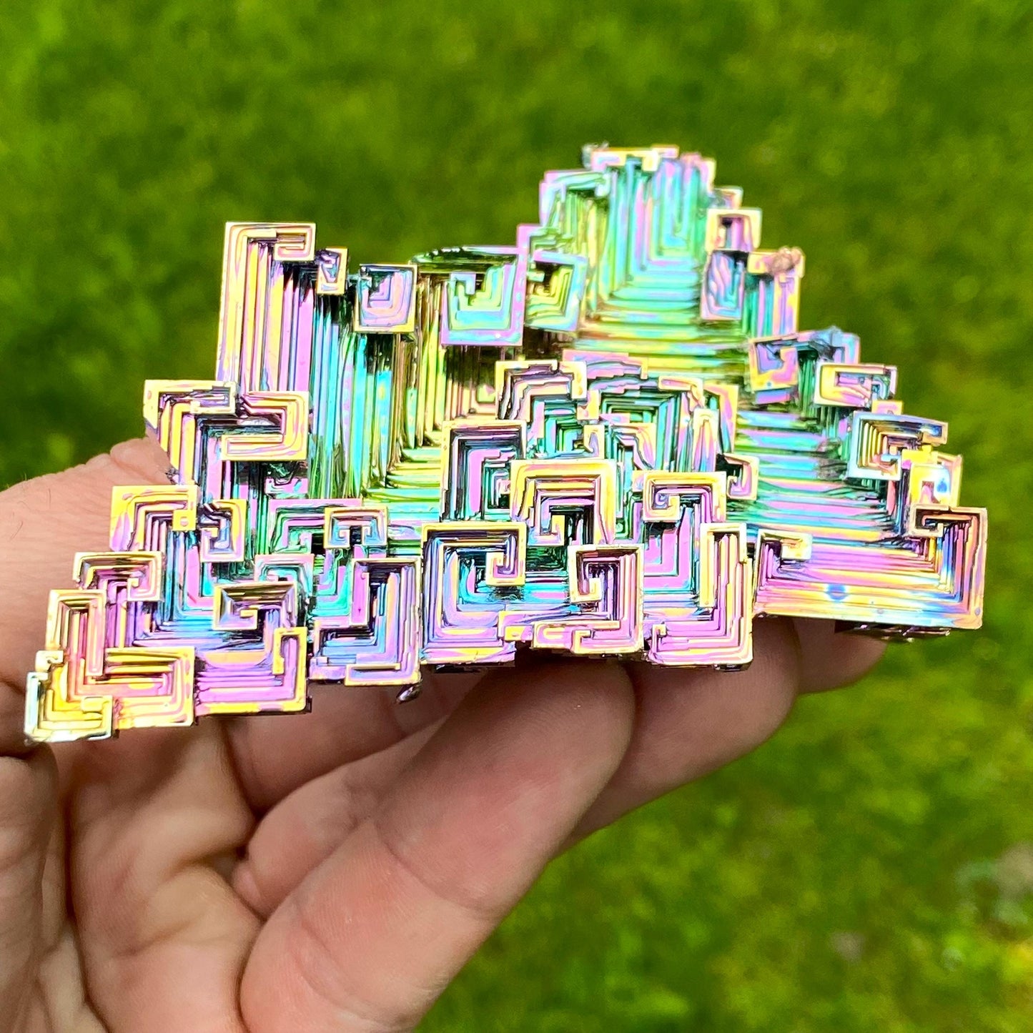 9.5 Ounce / 269 Gram Rainbow Bismuth Crystal - B59