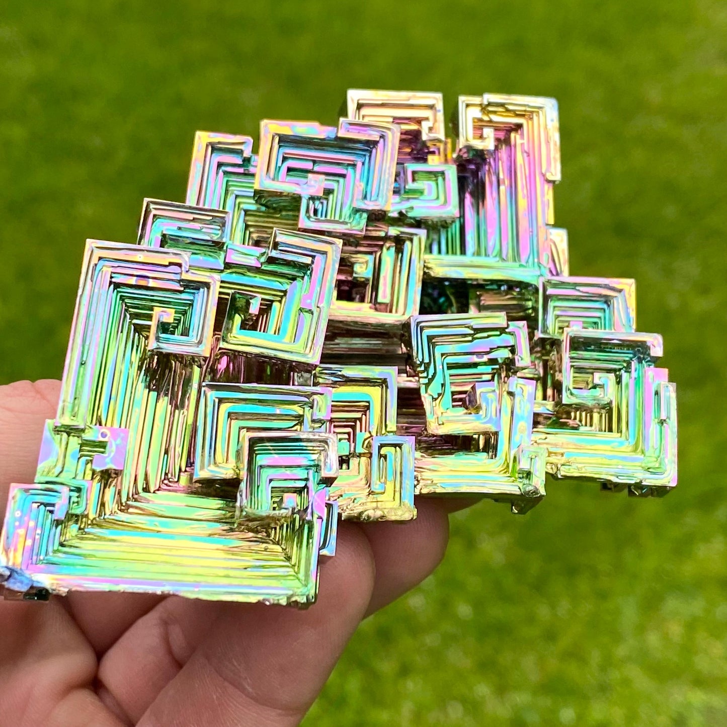 11.8 Ounce / 333 Gram Rainbow Bismuth Crystal - C48