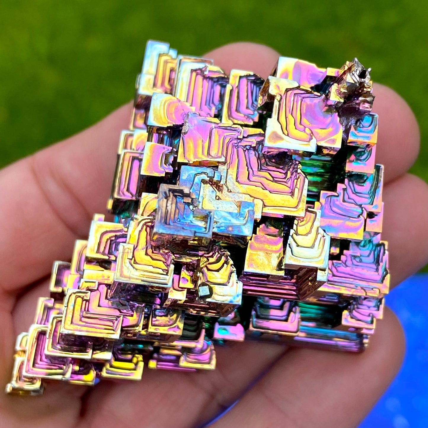 6 Ounce / 169 Gram Rainbow Bismuth Crystal - A47