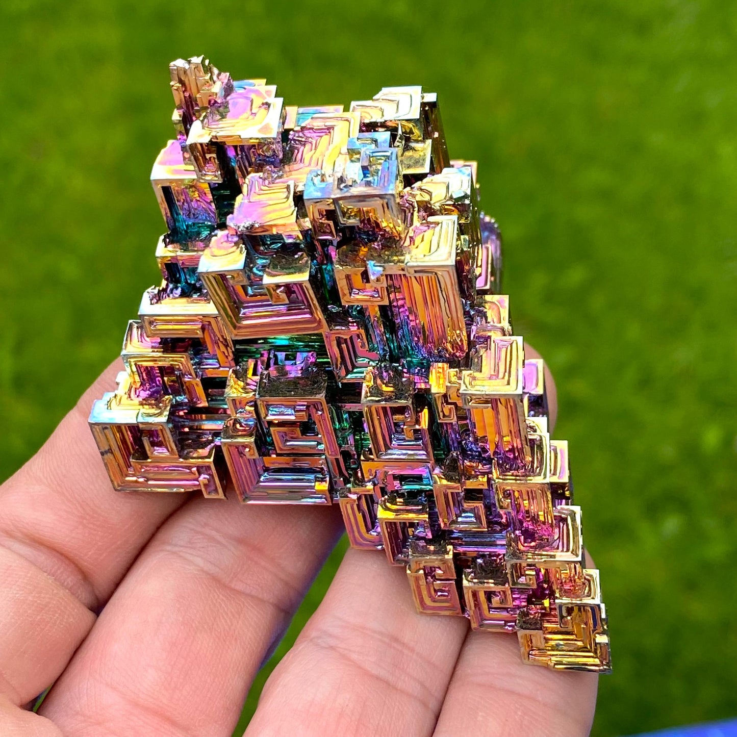 6 Ounce / 169 Gram Rainbow Bismuth Crystal - A47
