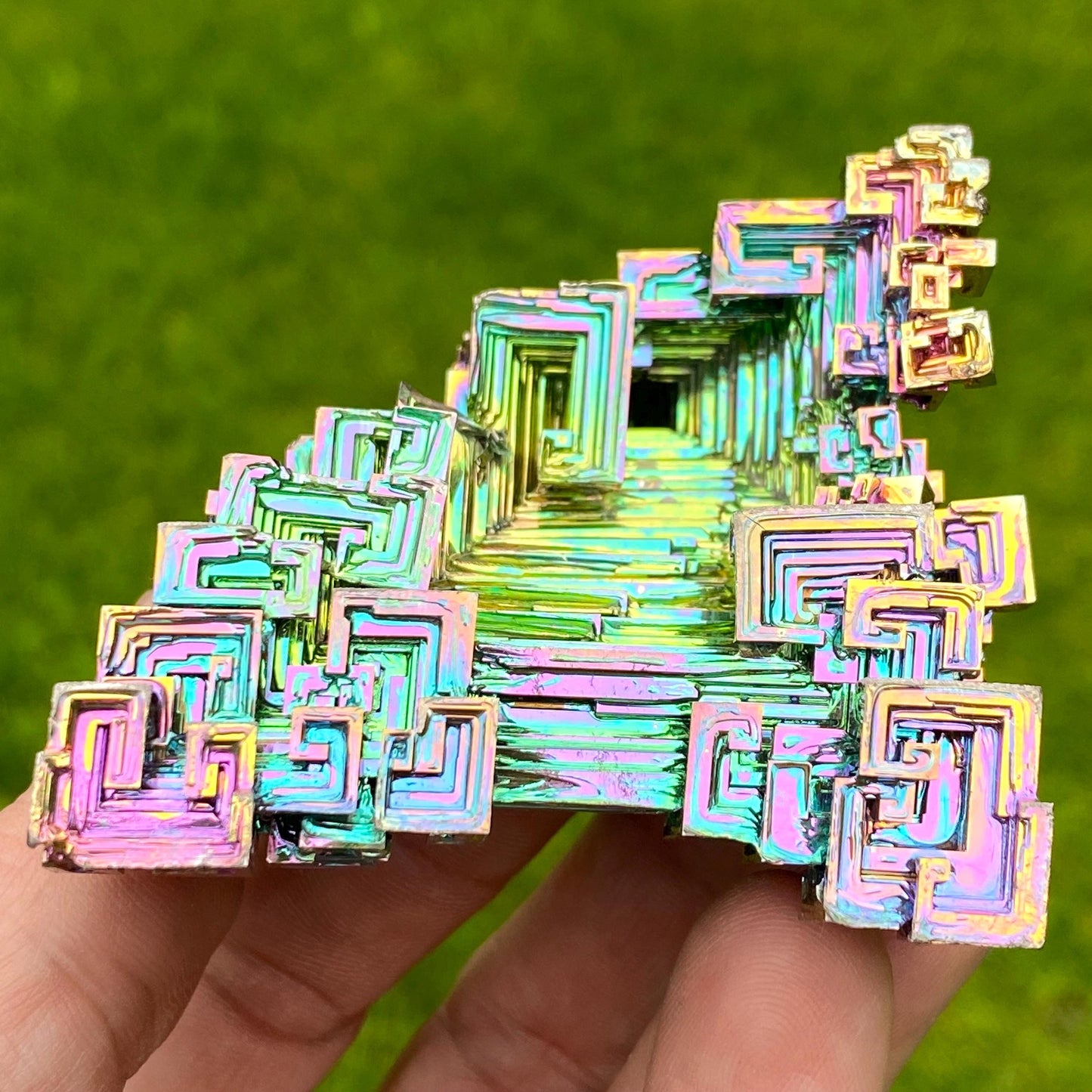7.8 Ounce / 222 Gram Rainbow Bismuth Crystal - B61
