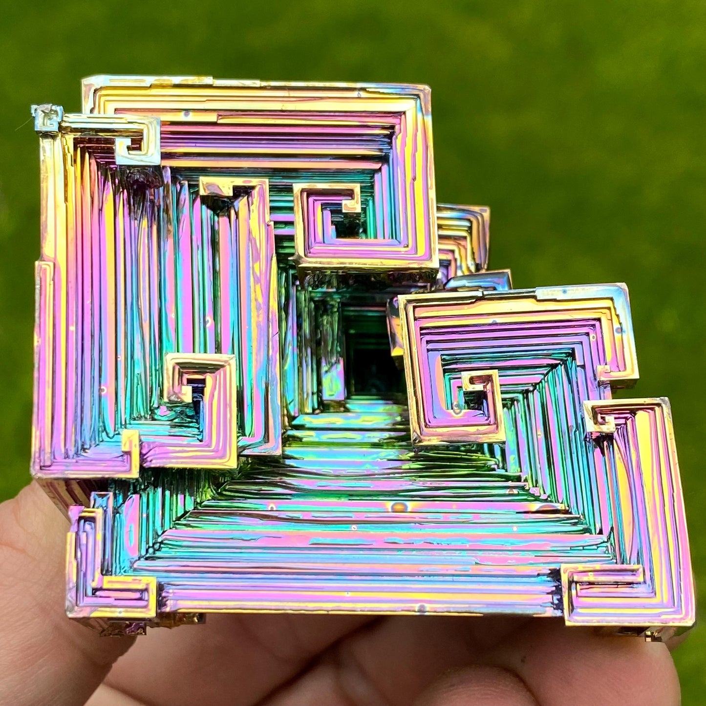 8.8 Ounce / 249 Gram Rainbow Bismuth Crystal - B62