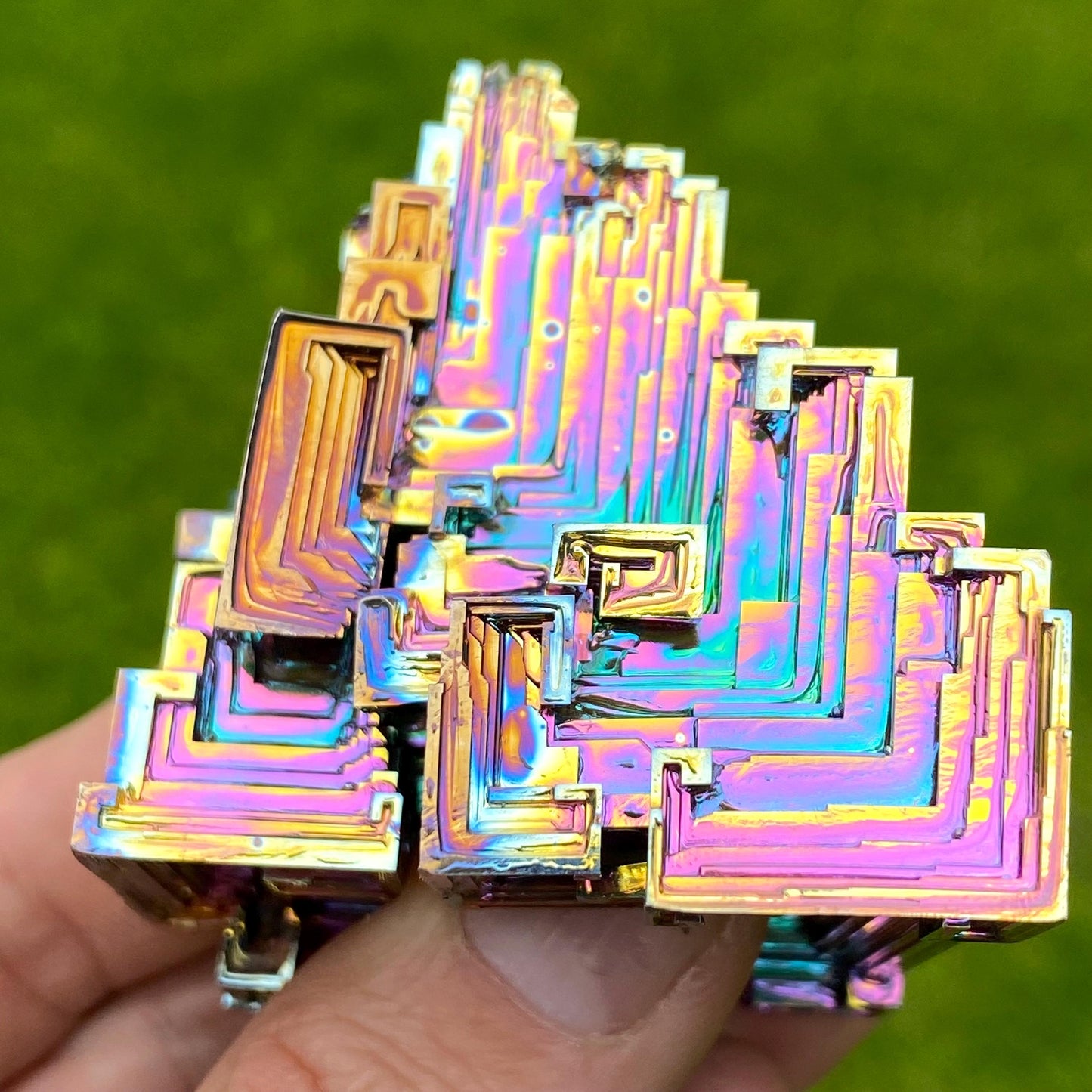 8.8 Ounce / 249 Gram Rainbow Bismuth Crystal - B62