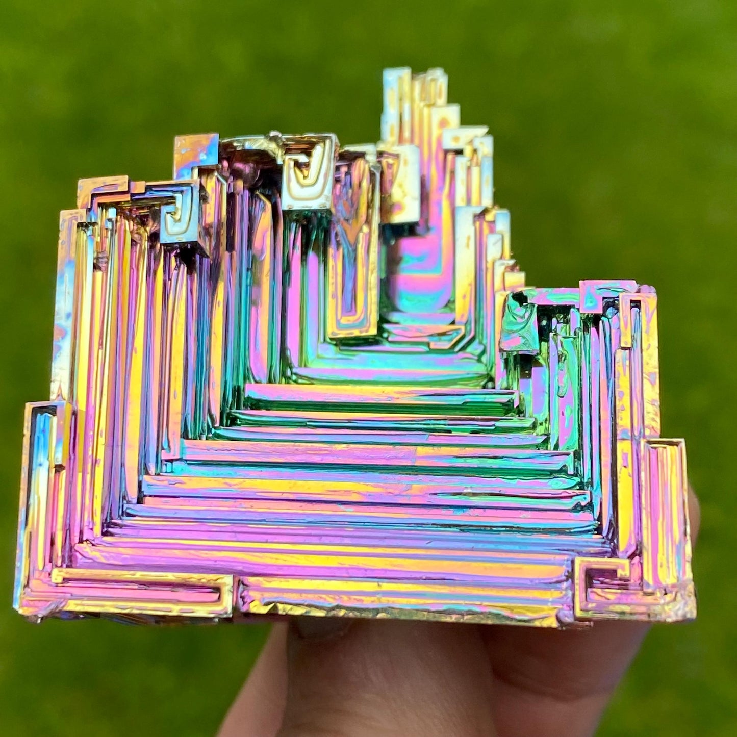 6.7 Ounce / 190 Gram Rainbow Bismuth Crystal - B63