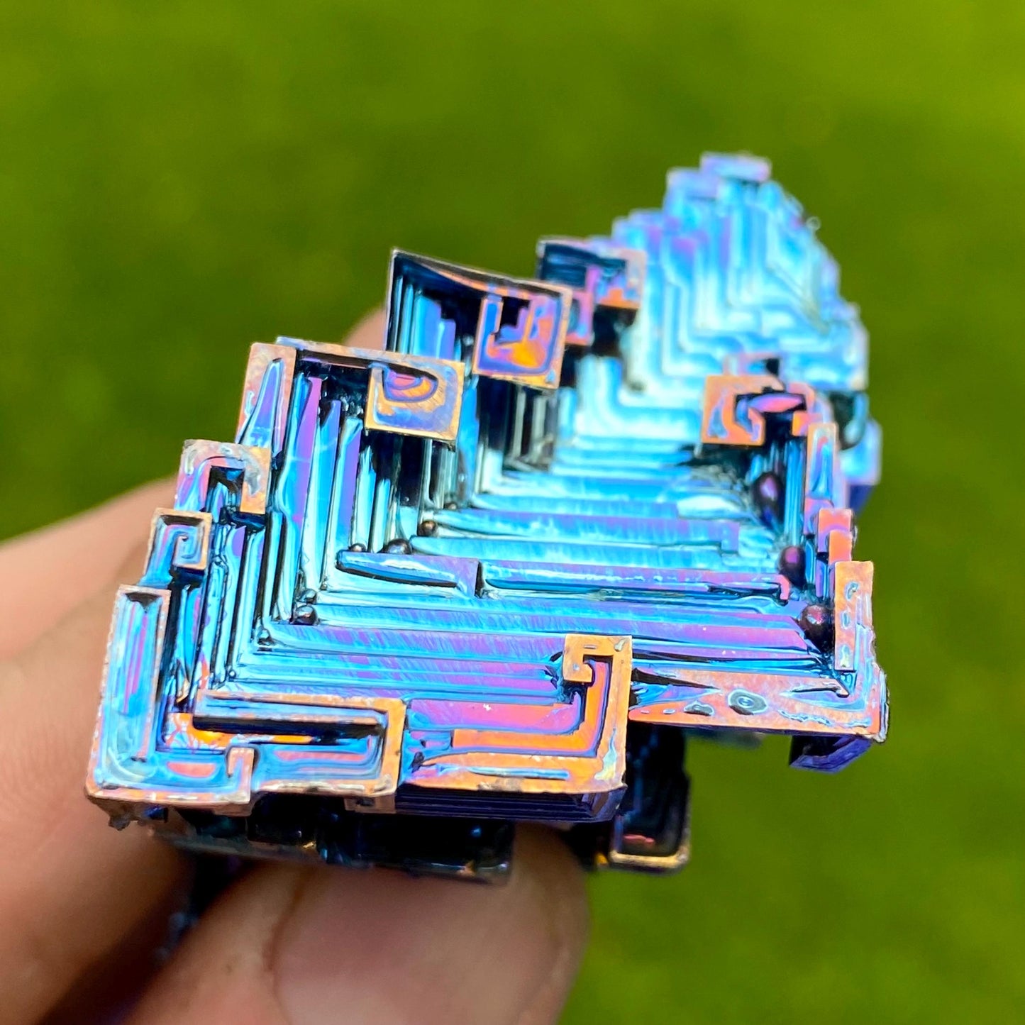 4.8 Ounce / 135 Gram Blue Bismuth Crystal - A49
