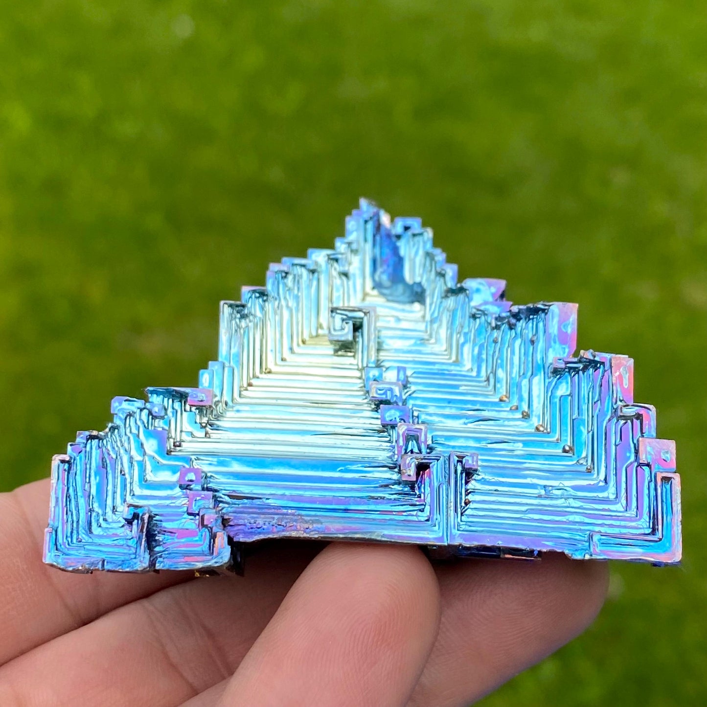 4.8 Ounce / 135 Gram Blue Bismuth Crystal - A49