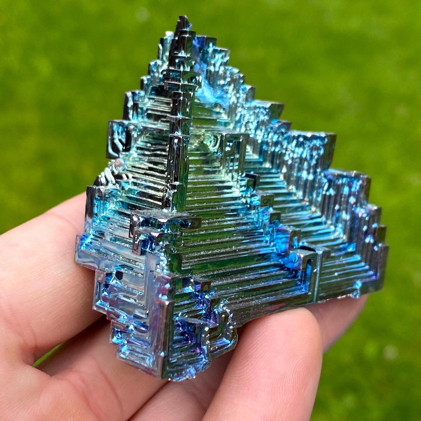 4.8 Ounce / 135 Gram Blue Bismuth Crystal - A49