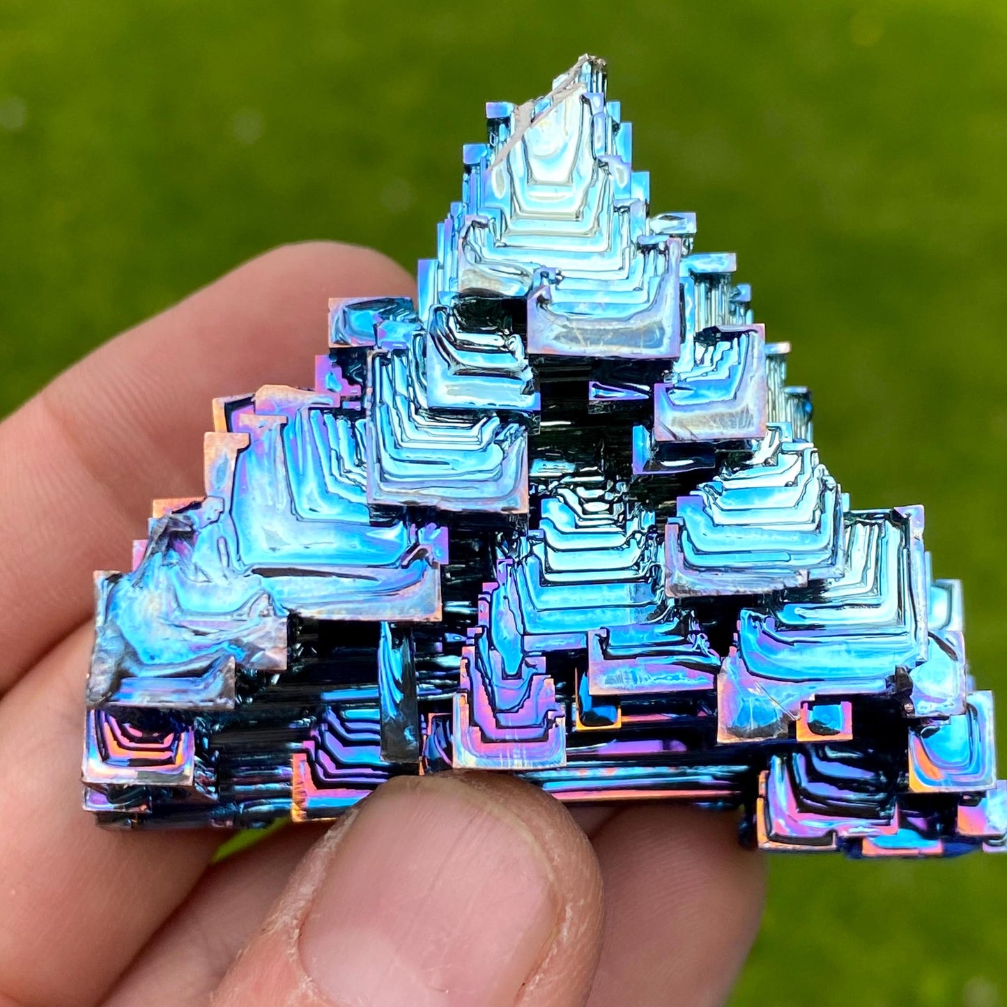 4.8 Ounce / 135 Gram Blue Bismuth Crystal - A49