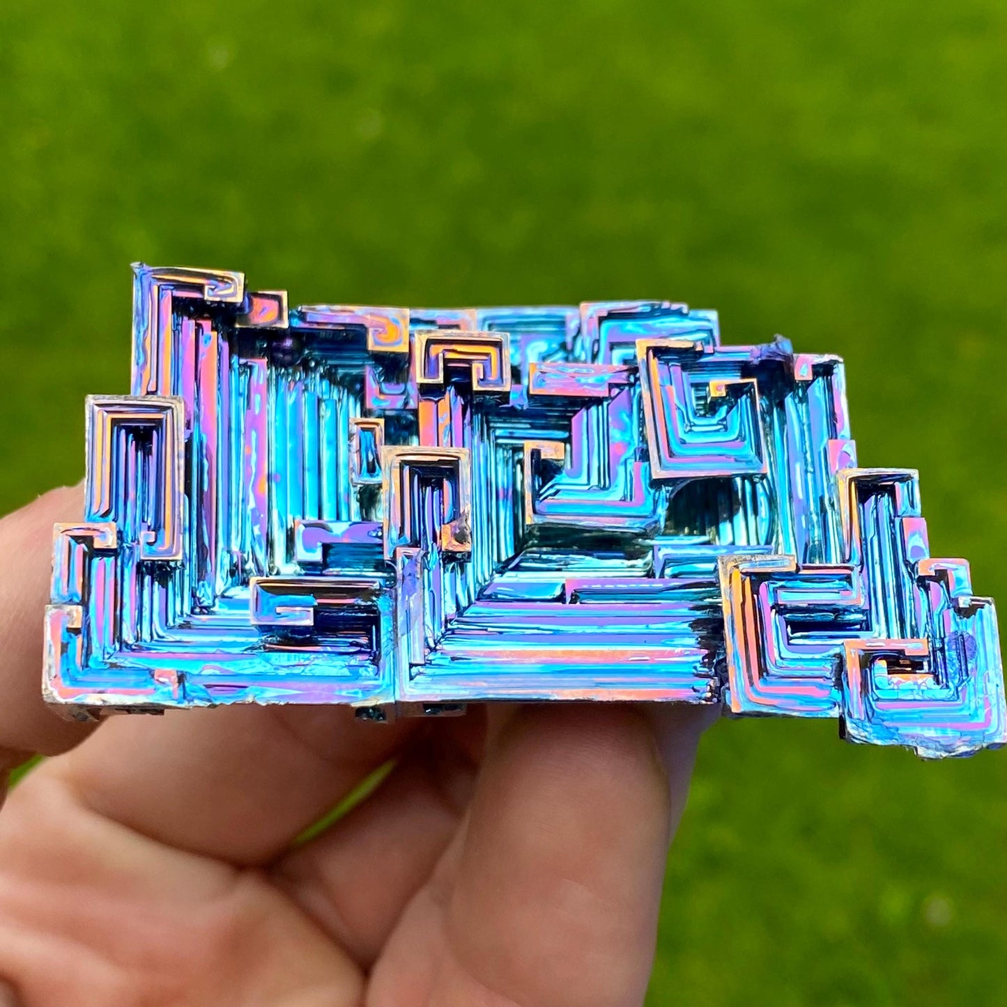4.8 Ounce / 135 Gram Blue Bismuth Crystal - A49