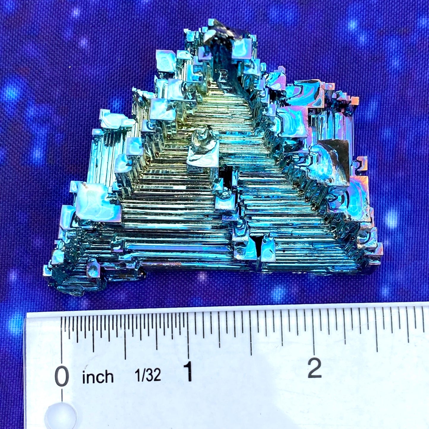 4.8 Ounce / 135 Gram Blue Bismuth Crystal - A49
