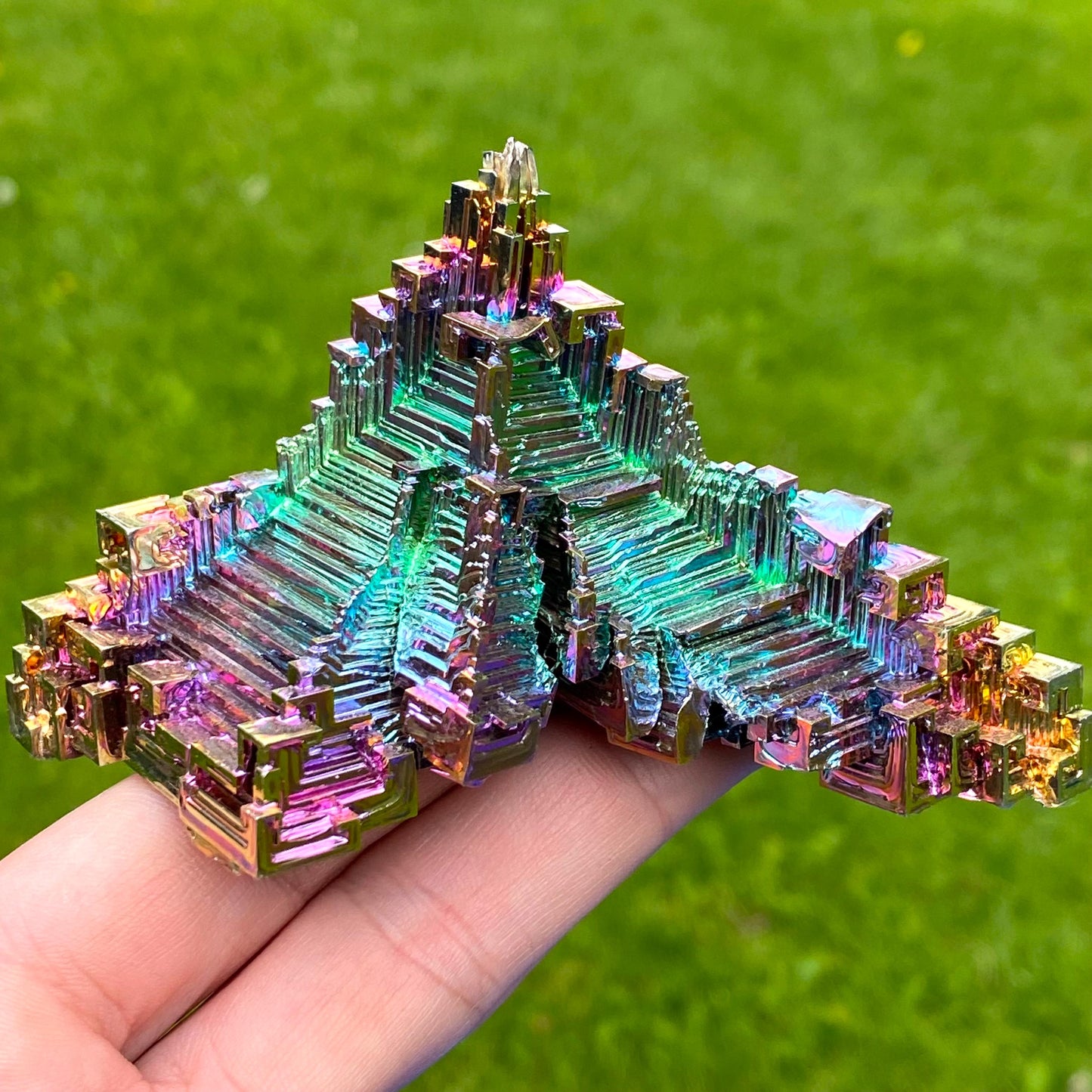 7.1 Ounce / 201 Gram Rainbow Bismuth Crystal - B64