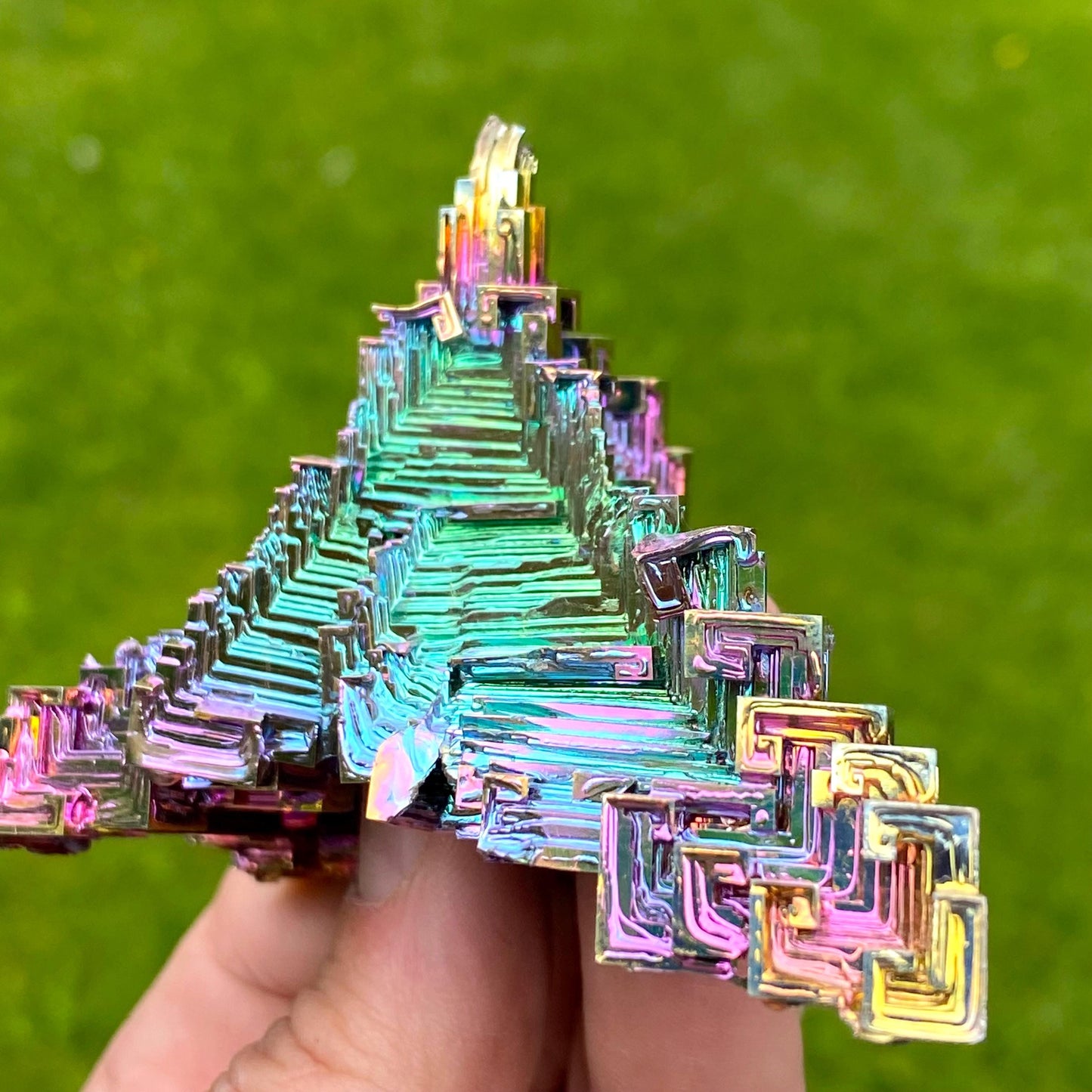 7.1 Ounce / 201 Gram Rainbow Bismuth Crystal - B64