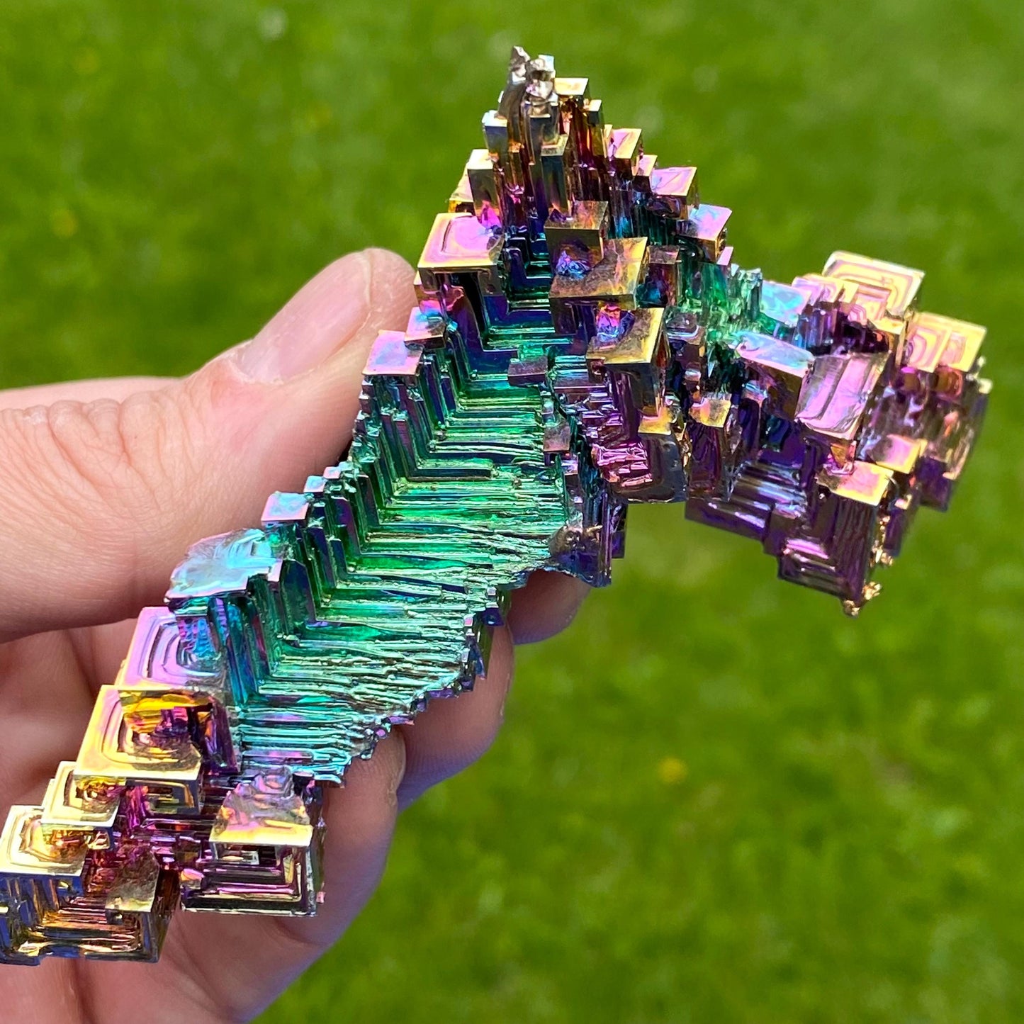7.1 Ounce / 201 Gram Rainbow Bismuth Crystal - B64