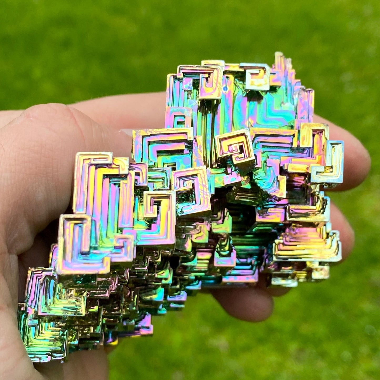 11 Ounce / 312 Gram Rainbow Bismuth Crystal - C50