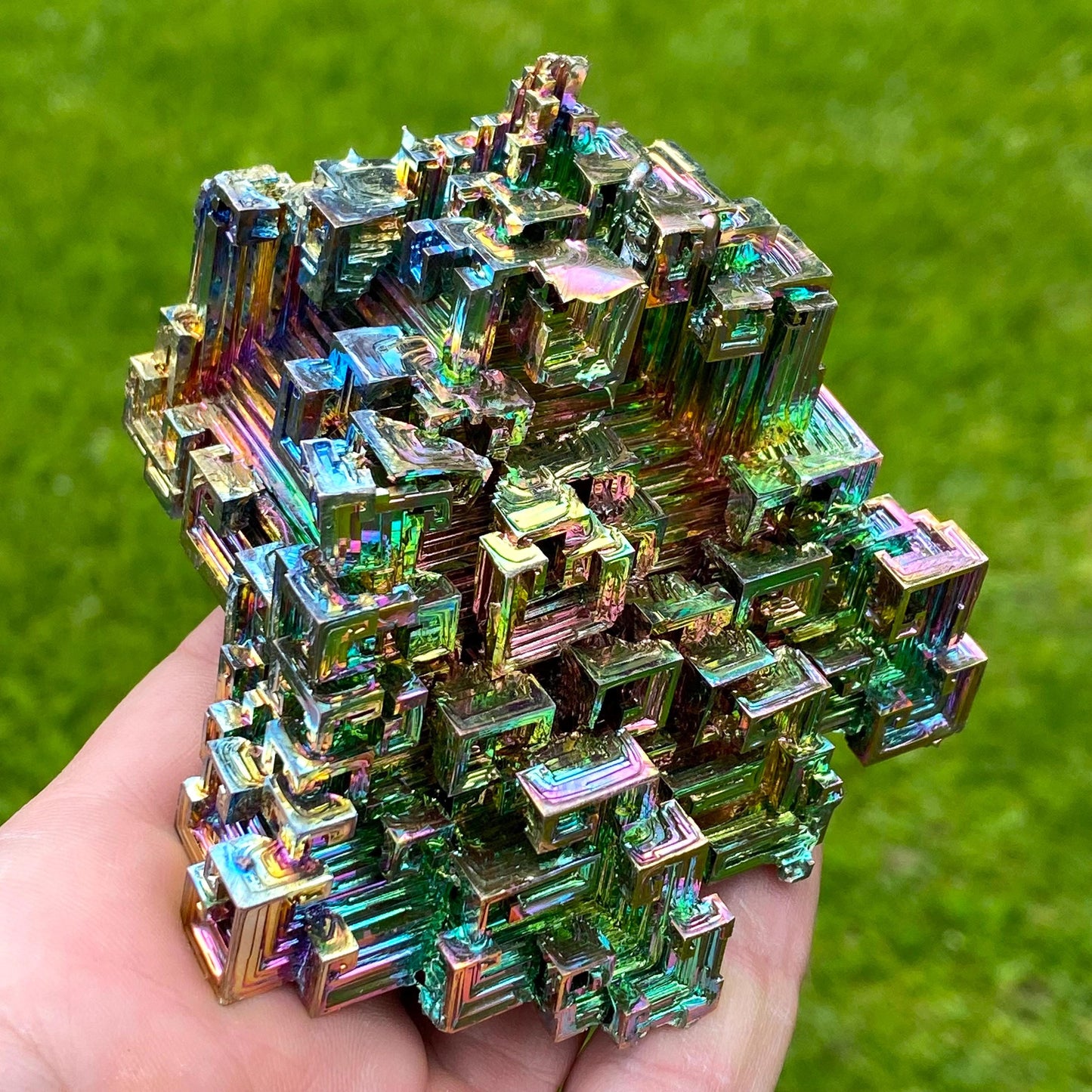 11 Ounce / 312 Gram Rainbow Bismuth Crystal - C50
