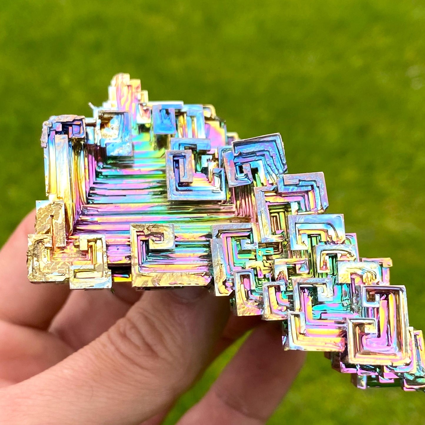 11 Ounce / 312 Gram Rainbow Bismuth Crystal - C50