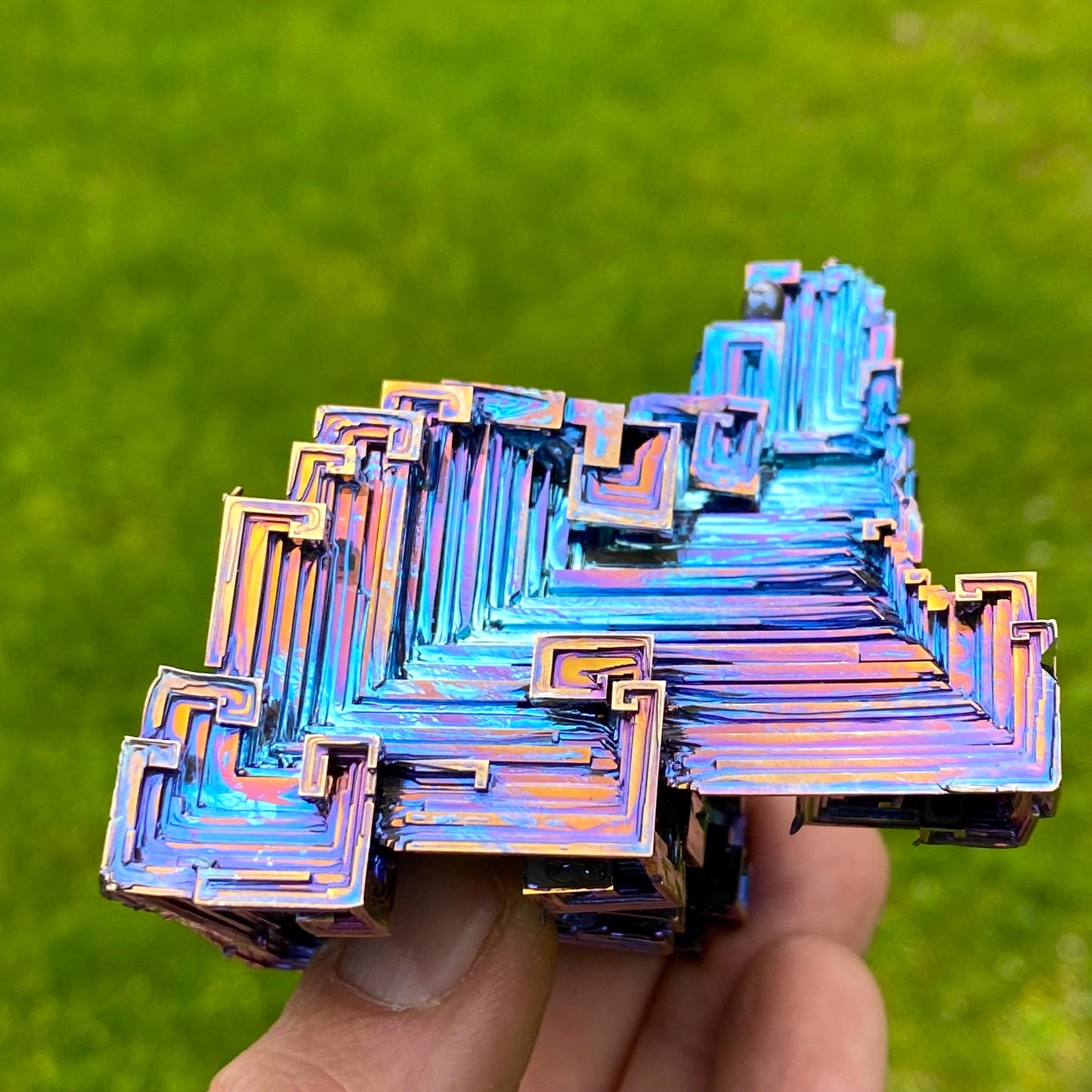 14 Ounce / 395 Gram Blue Bismuth Crystal - C51
